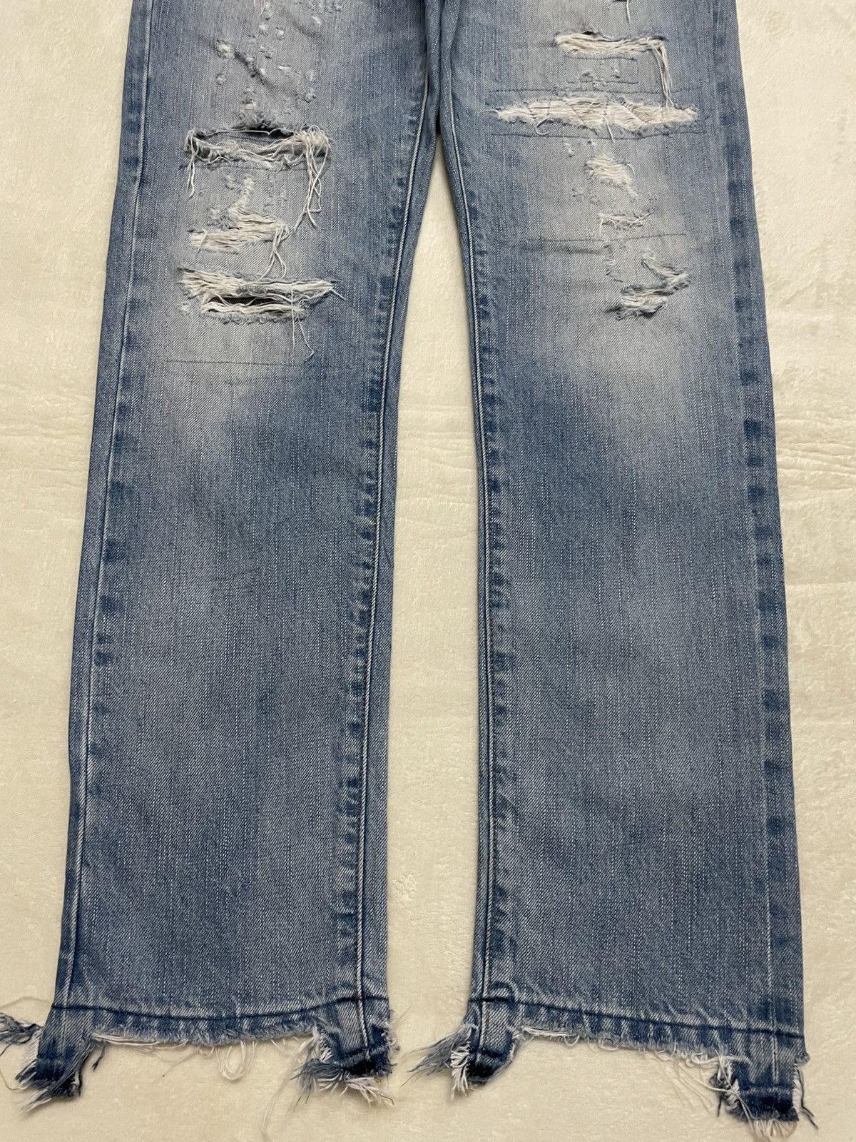 American Eagle Outfitters Vintage American Eagle Outfitters Distress Faded Denim Jeans Size US 28 / EU 44 - 3 Thumbnail