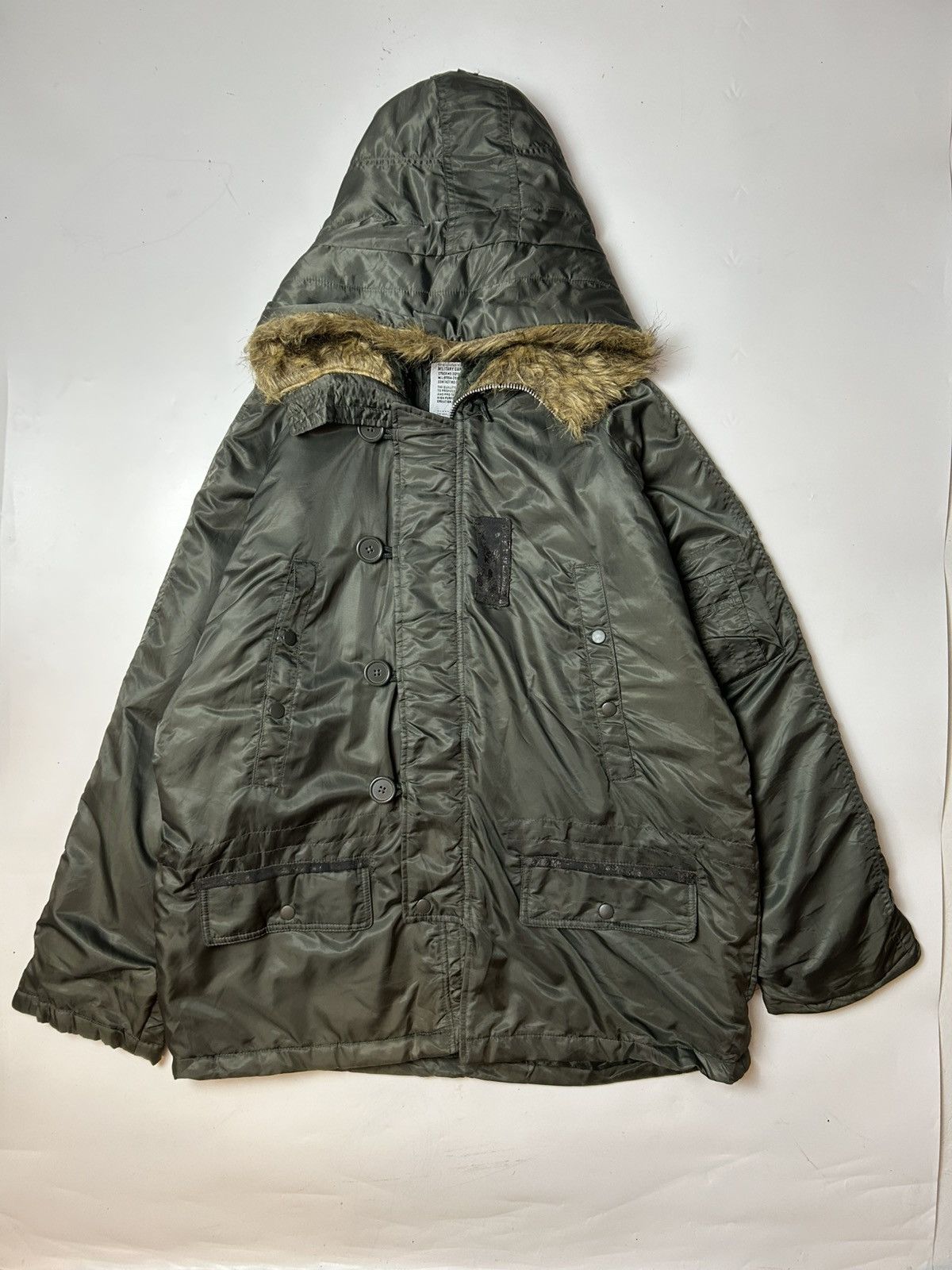 Other MILITARY GARMENTS FAUX FUR HOODIE JACKET Size US L / EU 52-54 / 3 - 1 Thumbnail
