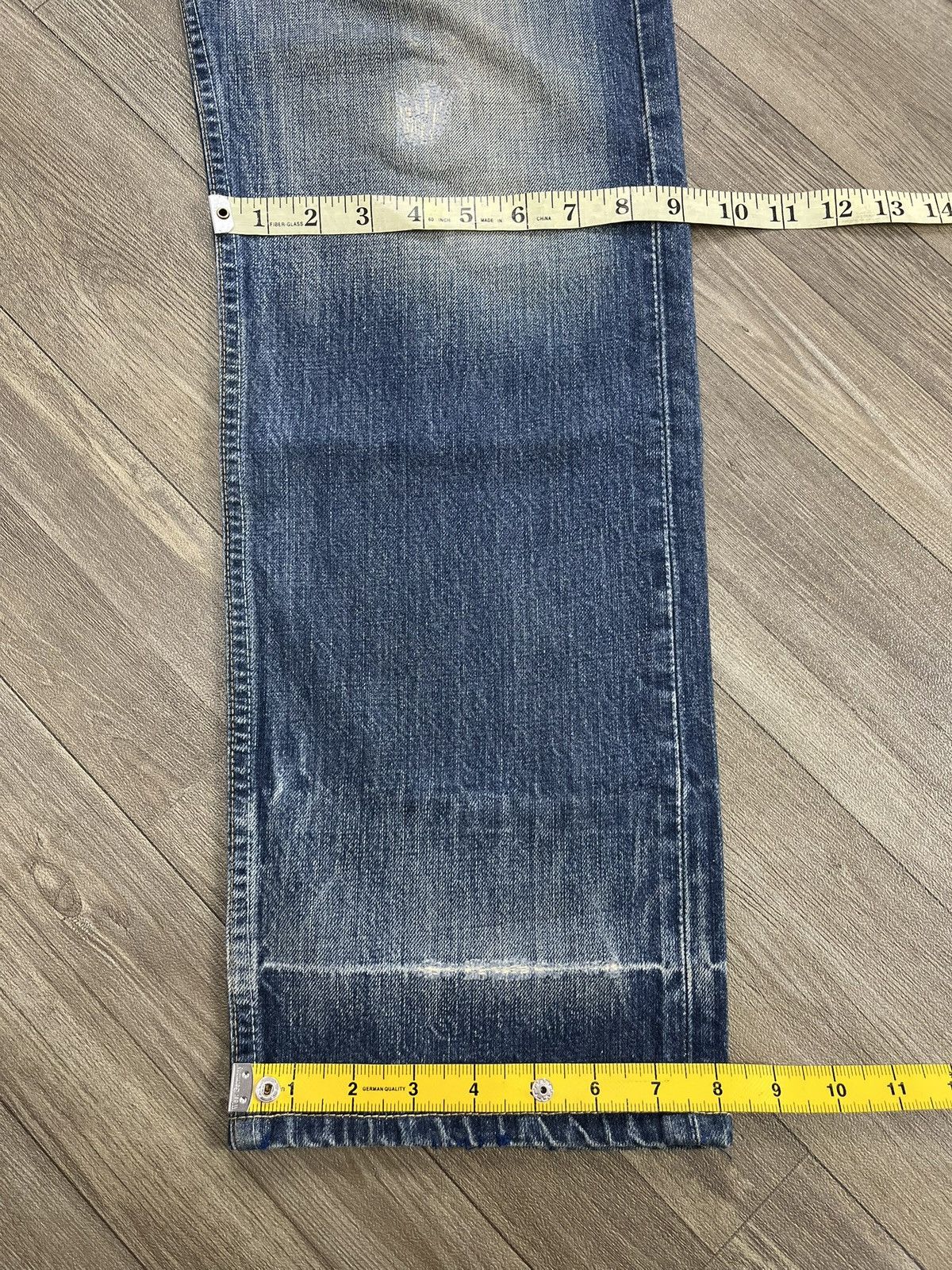 Levi's Vintage Clothing 🇹🇷1990s Vintage Levis 501 34x30 Distressed Faded Blue Jeans Size US 34 / EU 50 - 21 Thumbnail