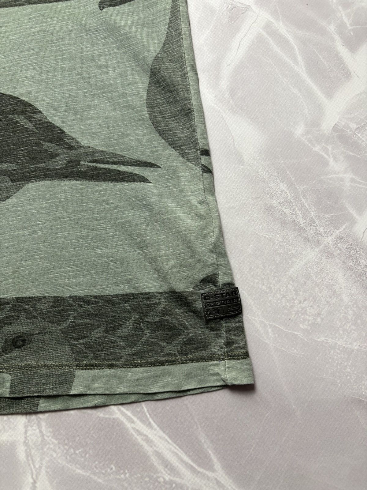G-Star G-Star Raw Islander T-Shirt Albatross Bird Green Sage Mens L Size US L / EU 52-54 / 3 - 4 Thumbnail