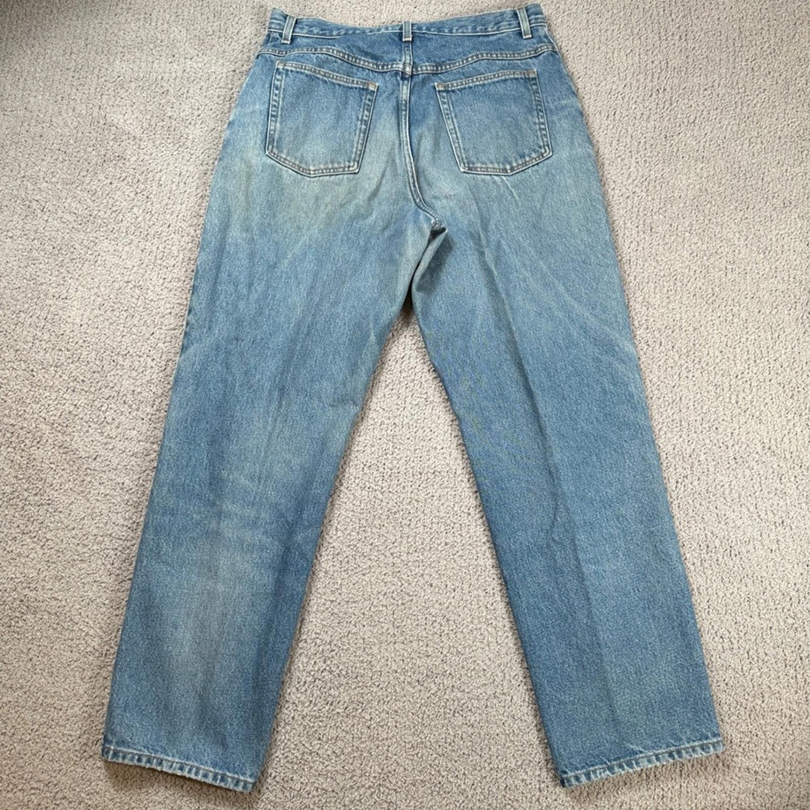 L.L. Bean LL Bean Original Fit Relaxed Jeans Womens 16 MT Light Wash Size 38" / US 16 / IT 52 - 2 Thumbnail