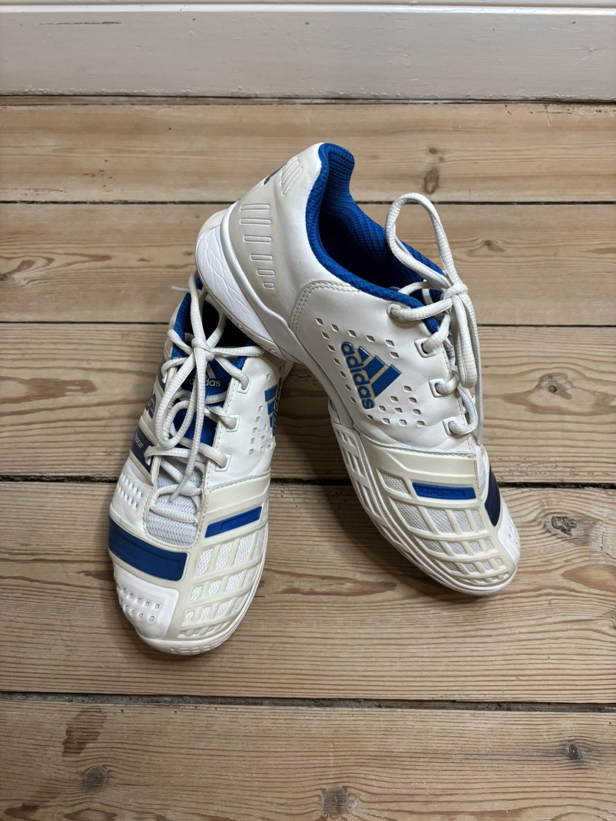 Adidas Adidas Barricade IV “Speedcut” White / Blue (EU 40) Size US 7.5 / EU 40-41 - 2 Thumbnail