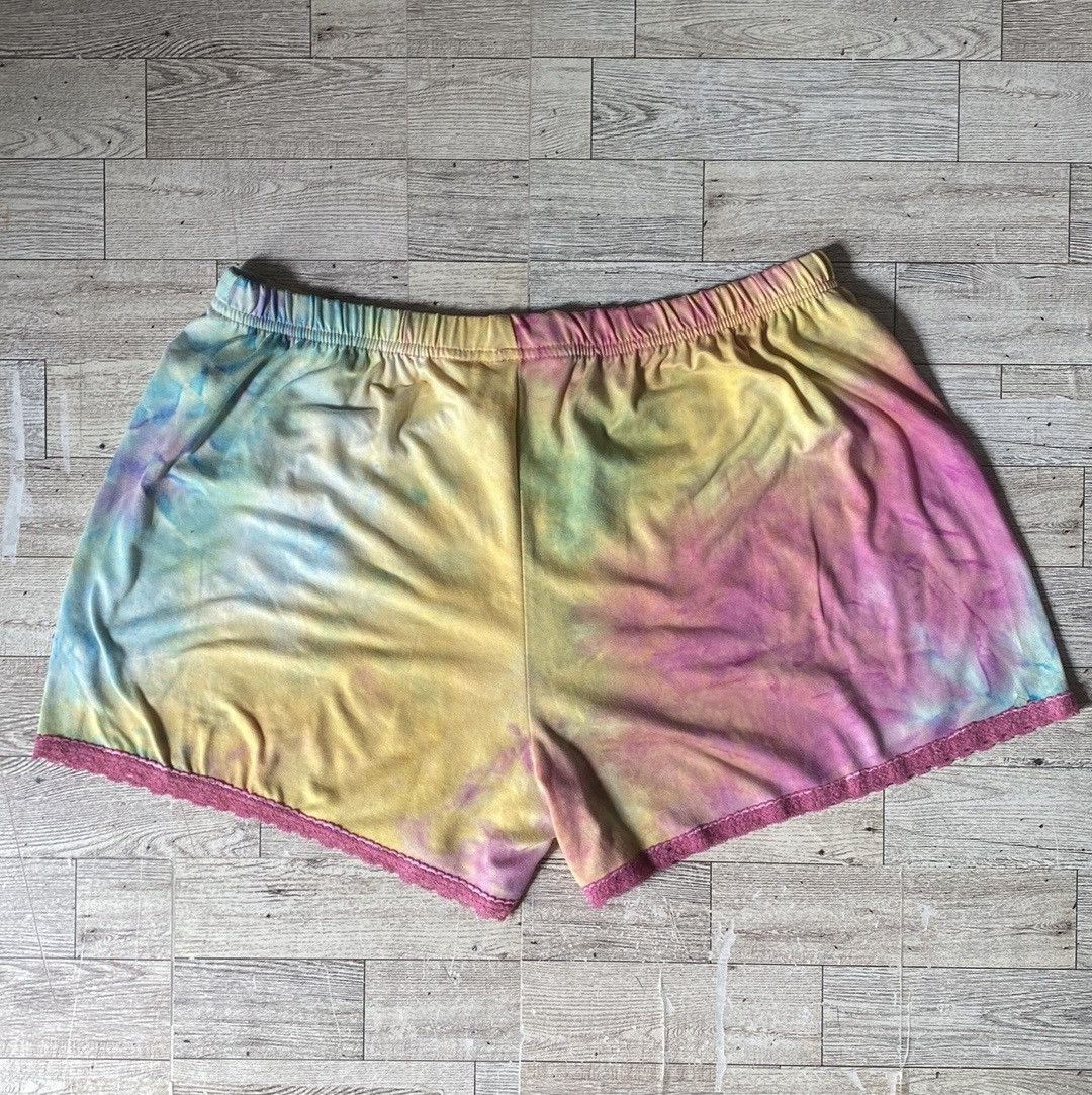 Vintage Retro, Pastel Tie Dye, Sparkle Barbie, Lounge/Sleep Shorts Size 28" / US 6 / IT 42 - 3 Thumbnail