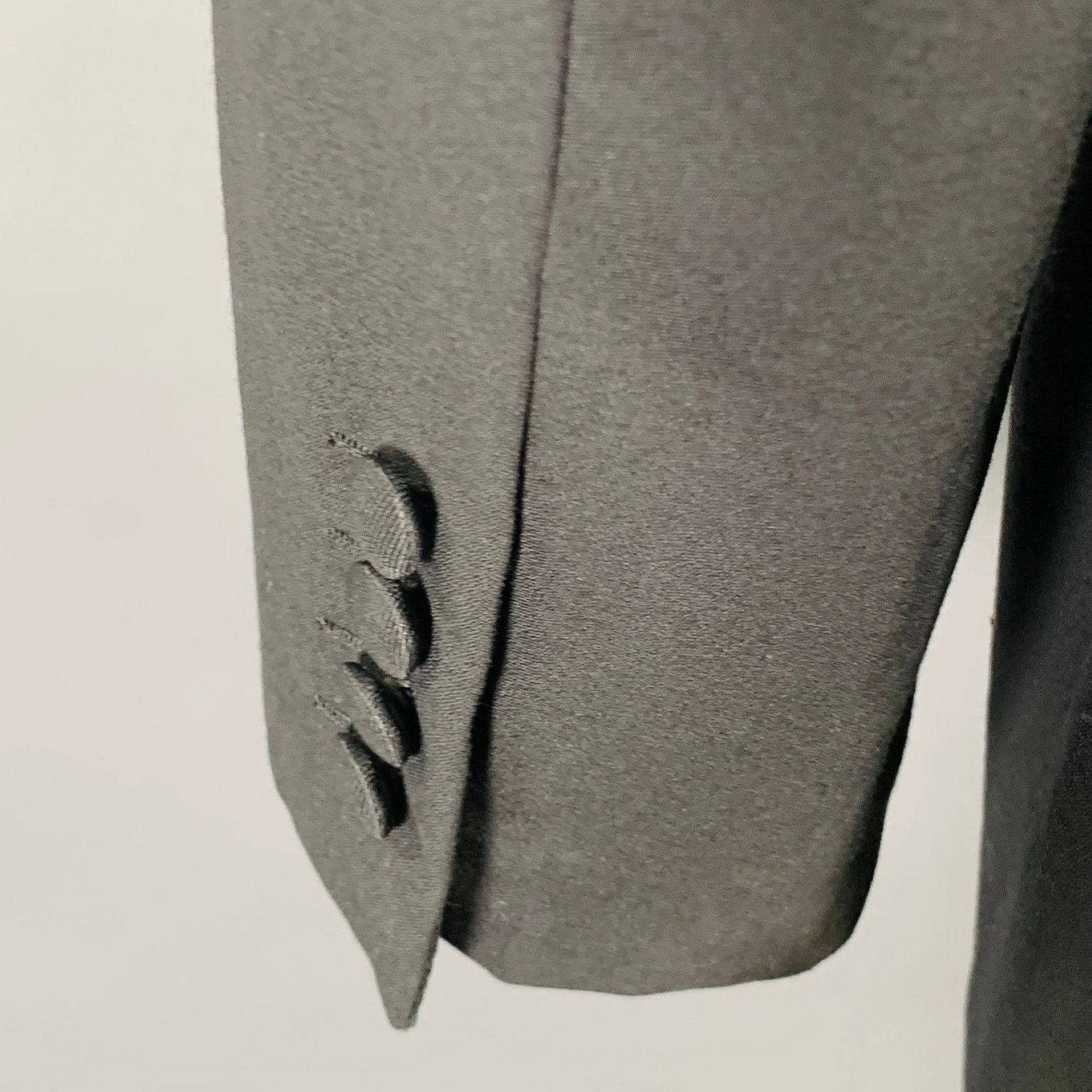 Brioni BRIONI Size 46 Black Wool Tuxedo Peak Lapel Sport Coat Size 46R - 5 Thumbnail