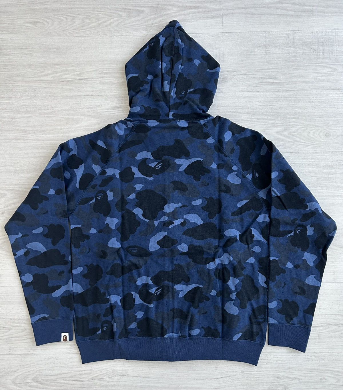 Bape RARE OG 2008 A BATHING APE NFS BLUE CAMO FULLZIP HOODIE Size US M / EU 48-50 / 2 - 6 Thumbnail