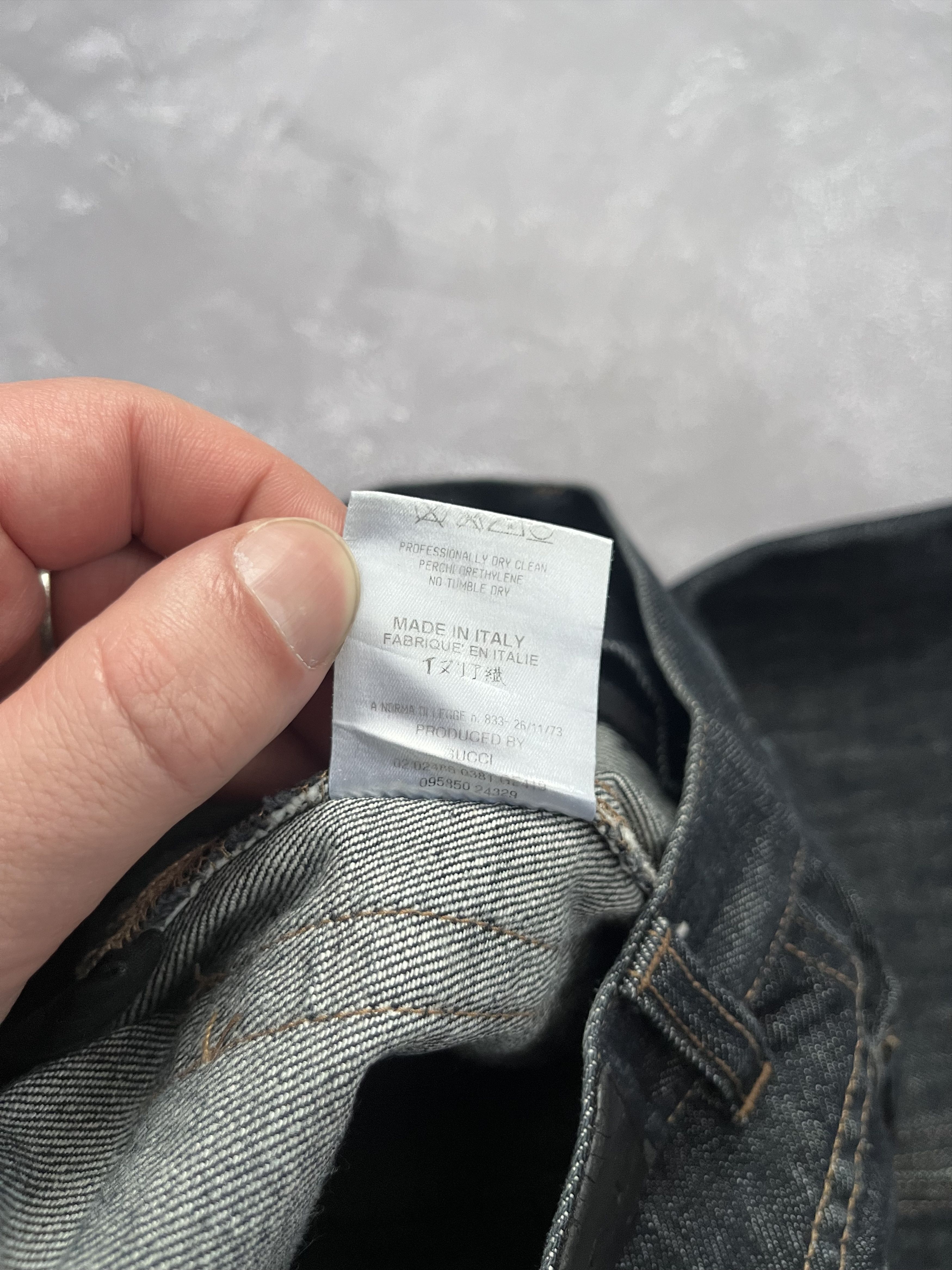 Gucci GUCCI Denim Skirt Gray Women's Size 38 Heart Logo Jeans Size 26" / US 2 / IT 38 - 8 Thumbnail
