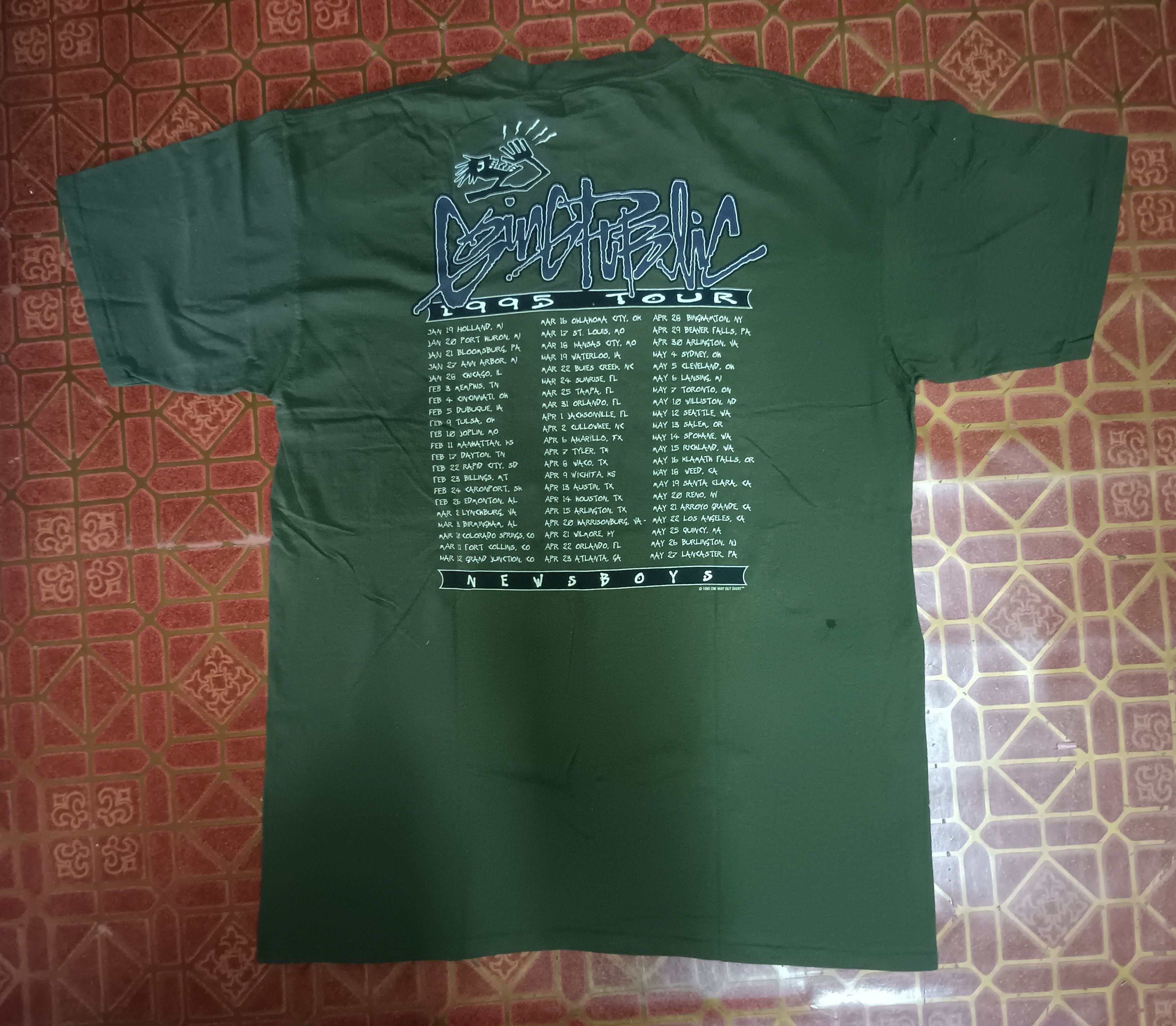 Band Tees × Vintage NewsBoys Rock Band Vintage - Going Public Tour 1995 Size US XL / EU 56 / 4 - 7 Thumbnail