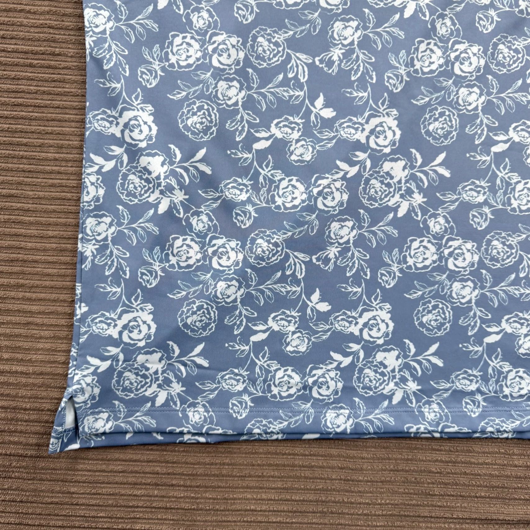G/FORE G/Fore Polo Shirt Mens Small Blue Floral Pattern Performance Golf Stretch Shirt Size US S / EU 44-46 / 1 - 6 Thumbnail