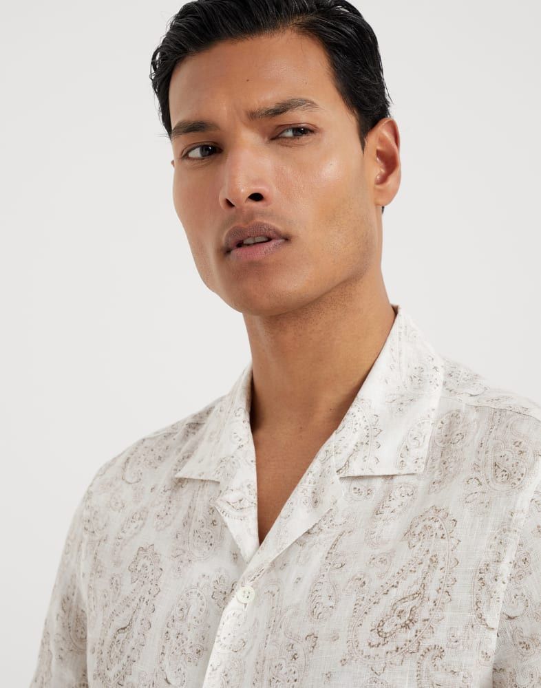 Brunello Cucinelli o1w1db10825 Shirt in White Size US L / EU 52-54 / 3 - 4 Thumbnail