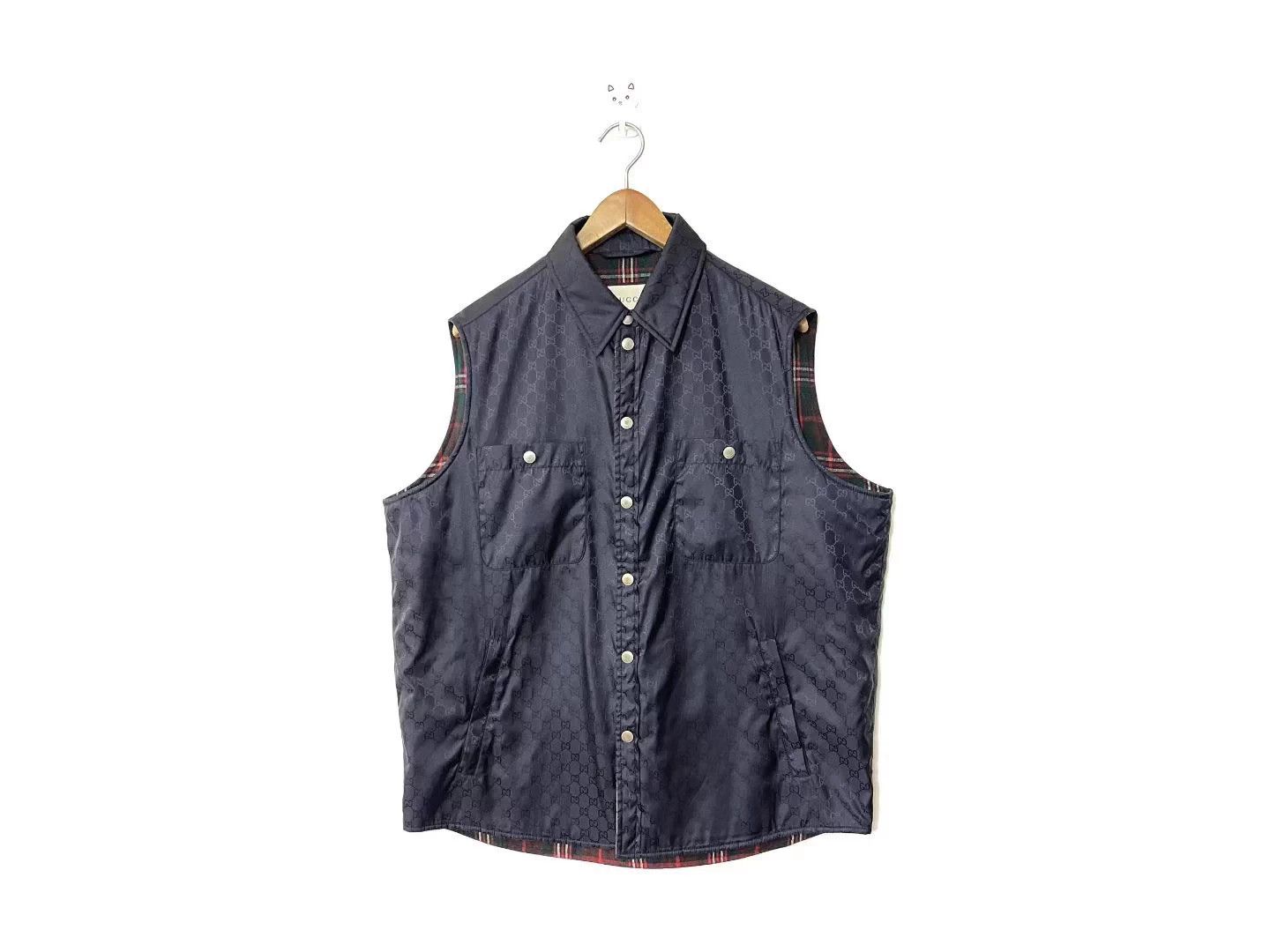 Gucci Gucci GG Allover Print Quilted Vest 44 Size US S / EU 44-46 / 1 - 1 Thumbnail