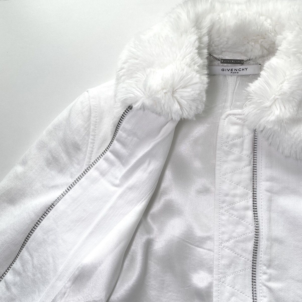 Givenchy Archive Givenchy White jacket with faux fur collar Size XS / US 0-2 / IT 36-38 - 8 Thumbnail