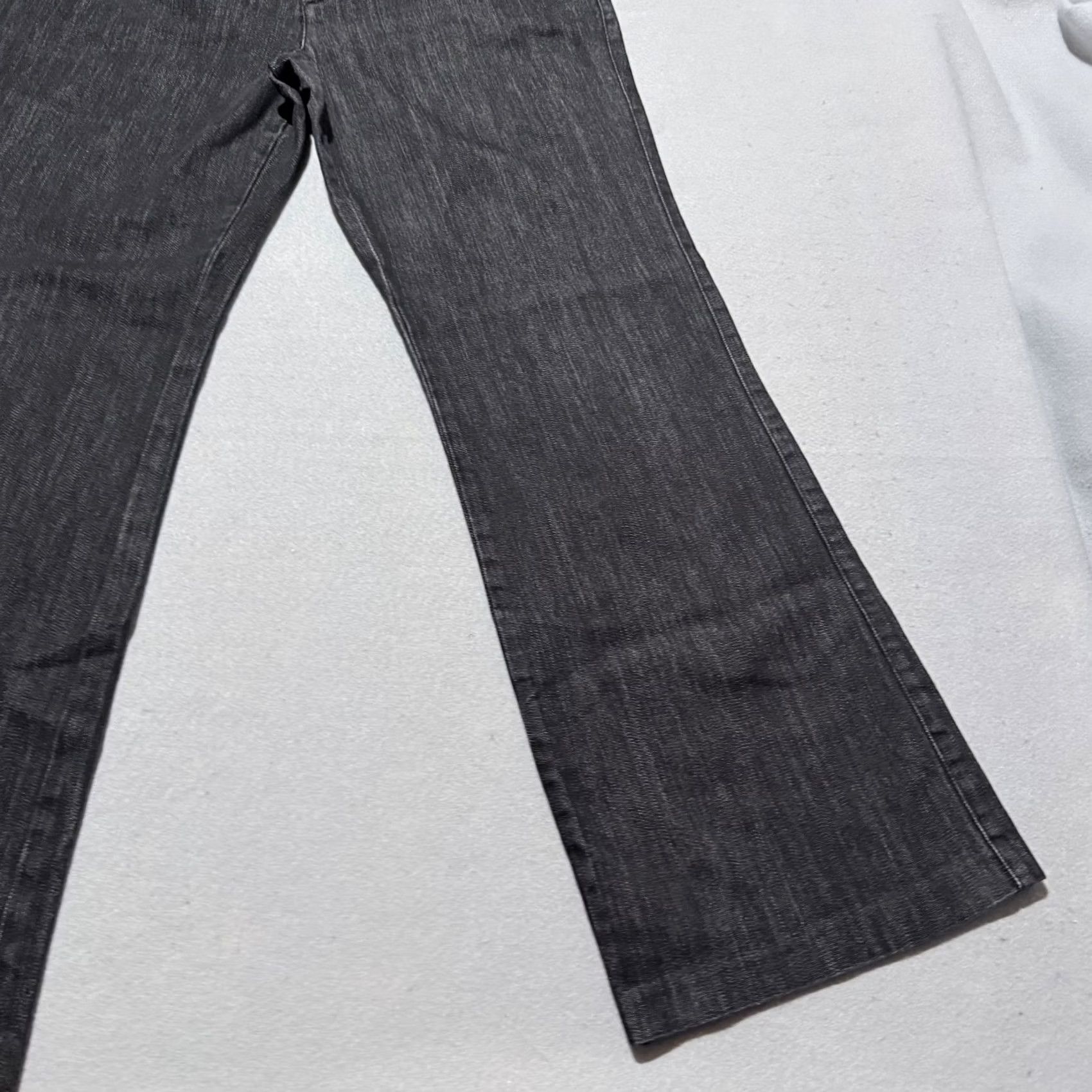 Vintage Chico’s Jeans Women Gray Stretch Wide-Leg Medium Size 26" / US 2 / IT 38 - 5 Thumbnail