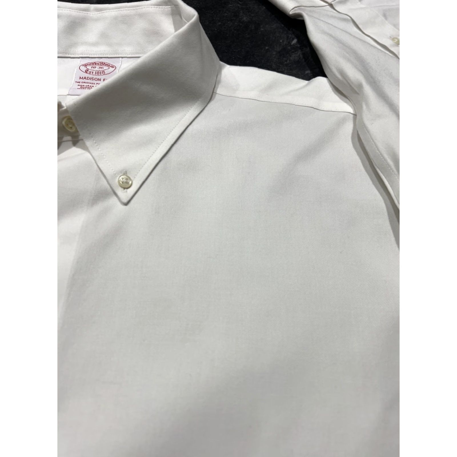 Brooks Brothers **Brooks Brothers White Supima Cotton Men's Long Sleeve Dress Shirt** User: **White Brooks Brothers Supima Cotton Men's Long Sleeve Dress Shirt** Size 48R - 3 Thumbnail