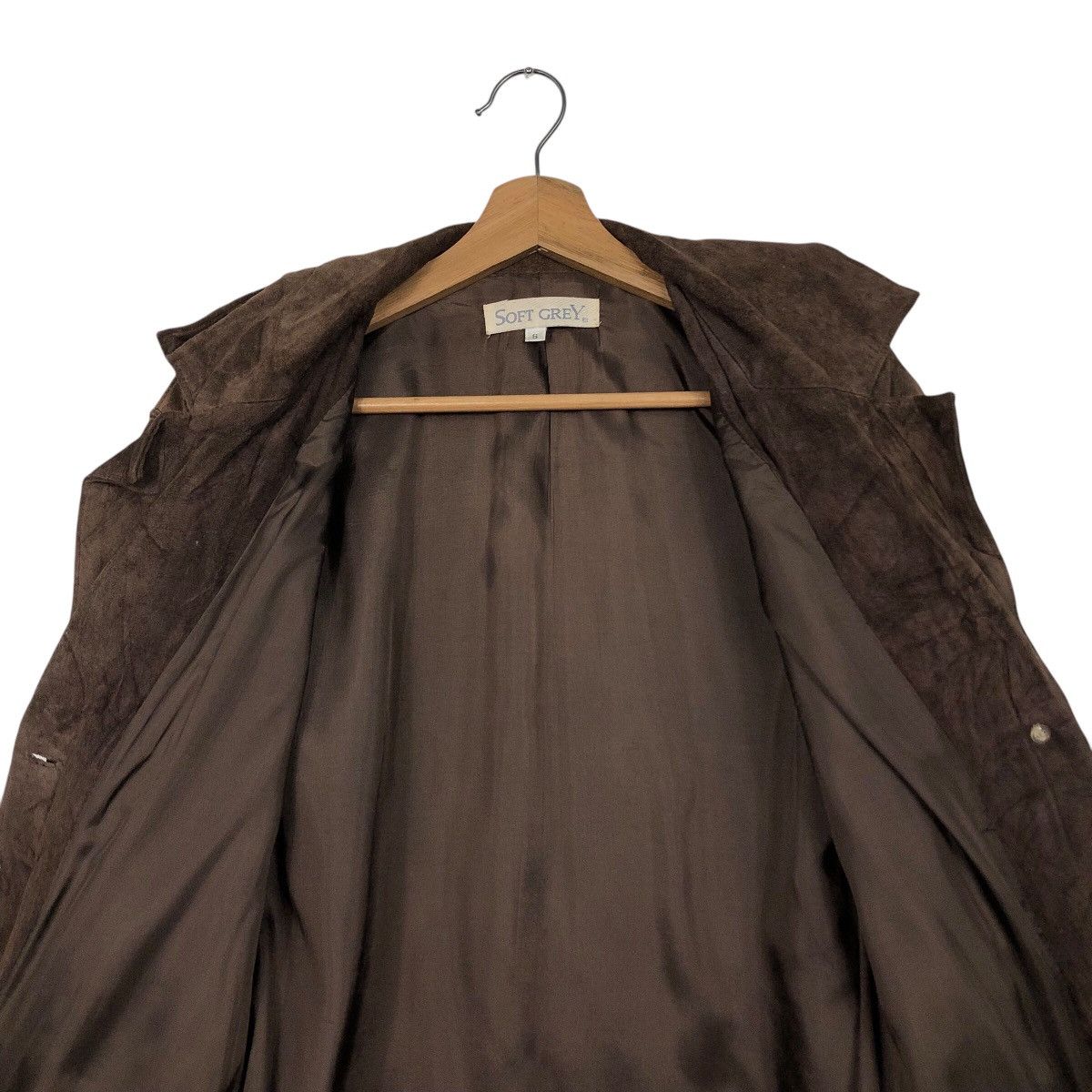 Japanese Brand 📌Vintage Worker Shirt Leather Jacket Soft Grey Issey Miyake Size US S / EU 44-46 / 1 - 15 Thumbnail