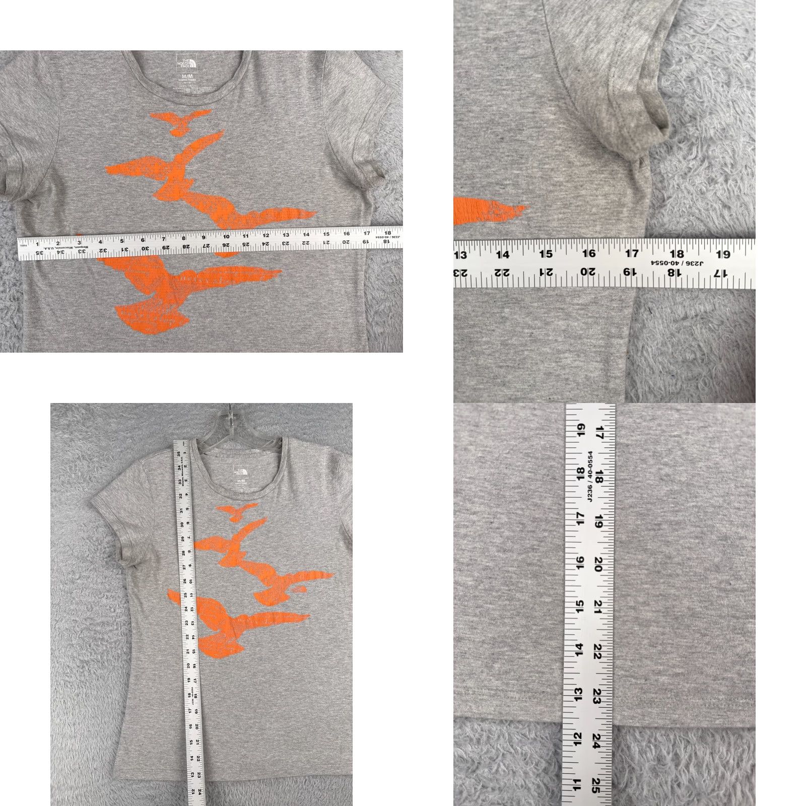 The North Face The North Face Women's Shirt Medium Gray Short Sleeve Crew Neck Cotton Casual T-Shirt Size M / US 6-8 / IT 42-44 - 8 Thumbnail