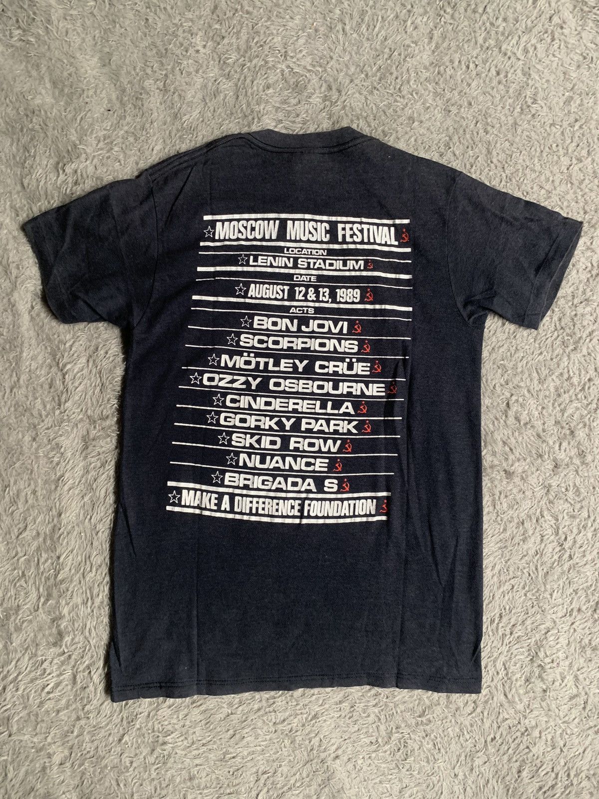 Band Tees Vintage 80s Very Rare Moscow Music Festival Concert Tee Size US M / EU 48-50 / 2 - 8 Thumbnail