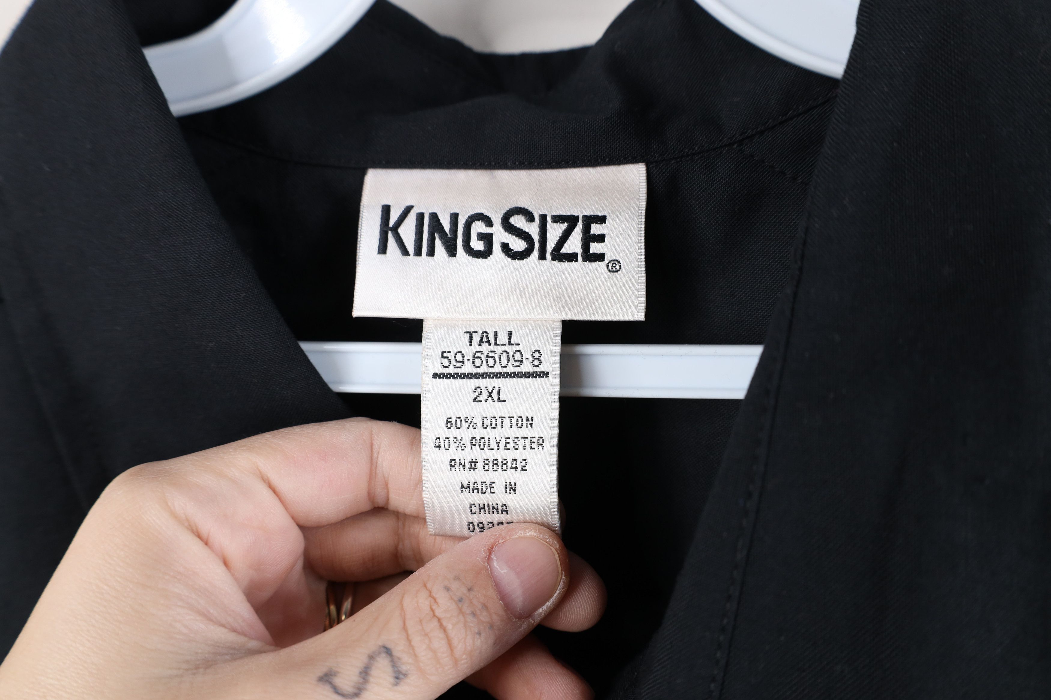 Vintage Vintage 90s Streetwear Collared Pullover Polo Shirt Black Size US XXL / EU 58 / 5 - 8 Thumbnail