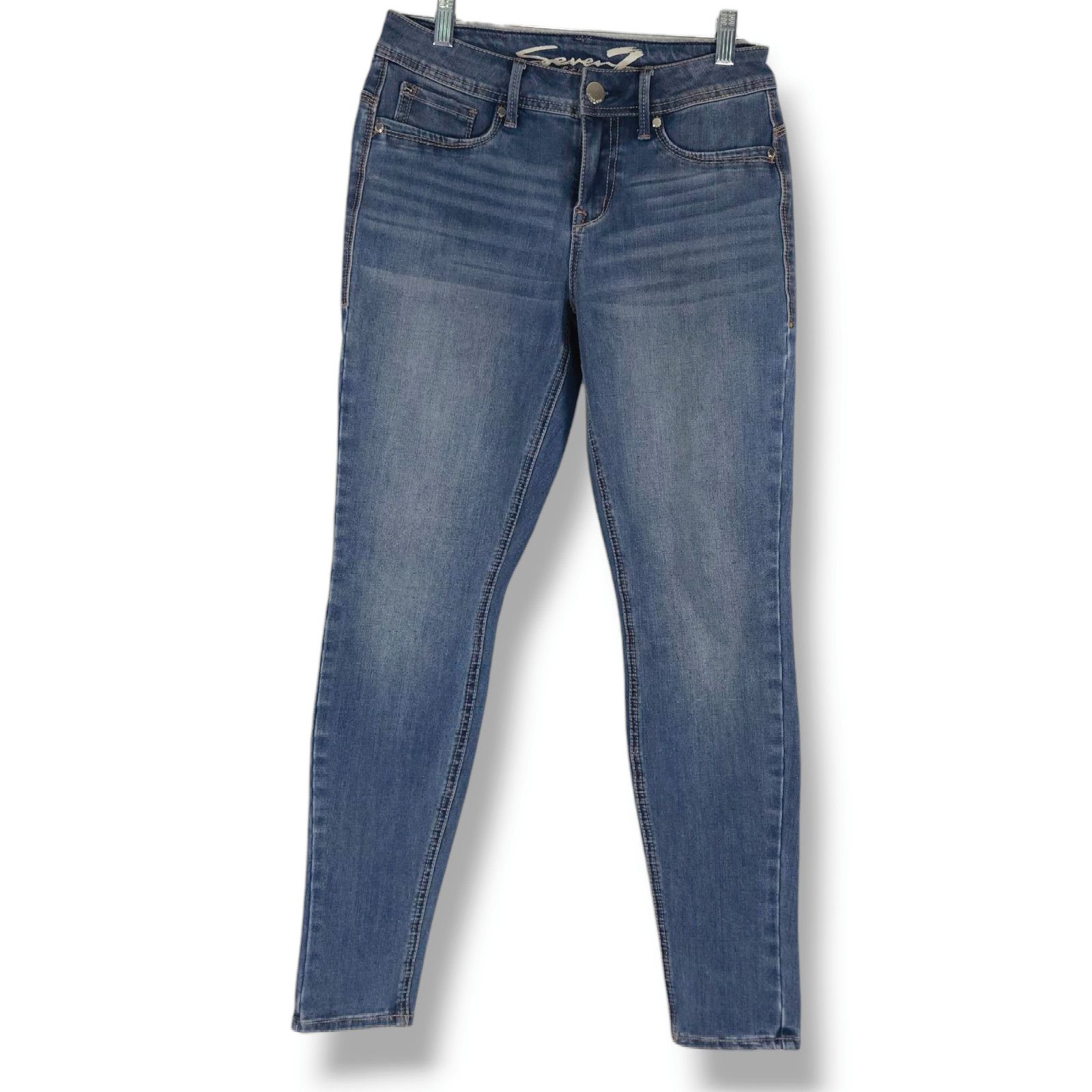 Seven 7 EUC Seven 7 Mid Rise Slim Legging Jeans Sz. 4 [27.5] x28 Size 27" / US 4 / IT 40 - 2 Thumbnail