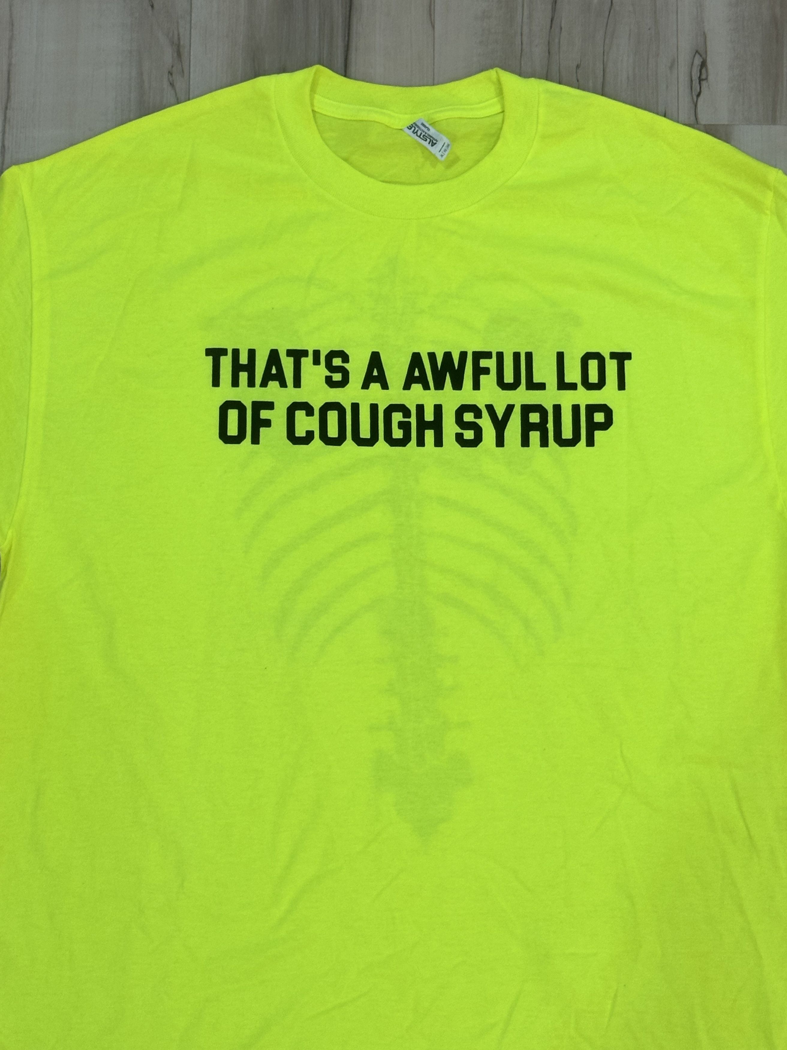 Other Neon Bone 'That's an Awful Lot of Cough Syrup' Tee – Size XL Size US XL / EU 56 / 4 - 2 Thumbnail