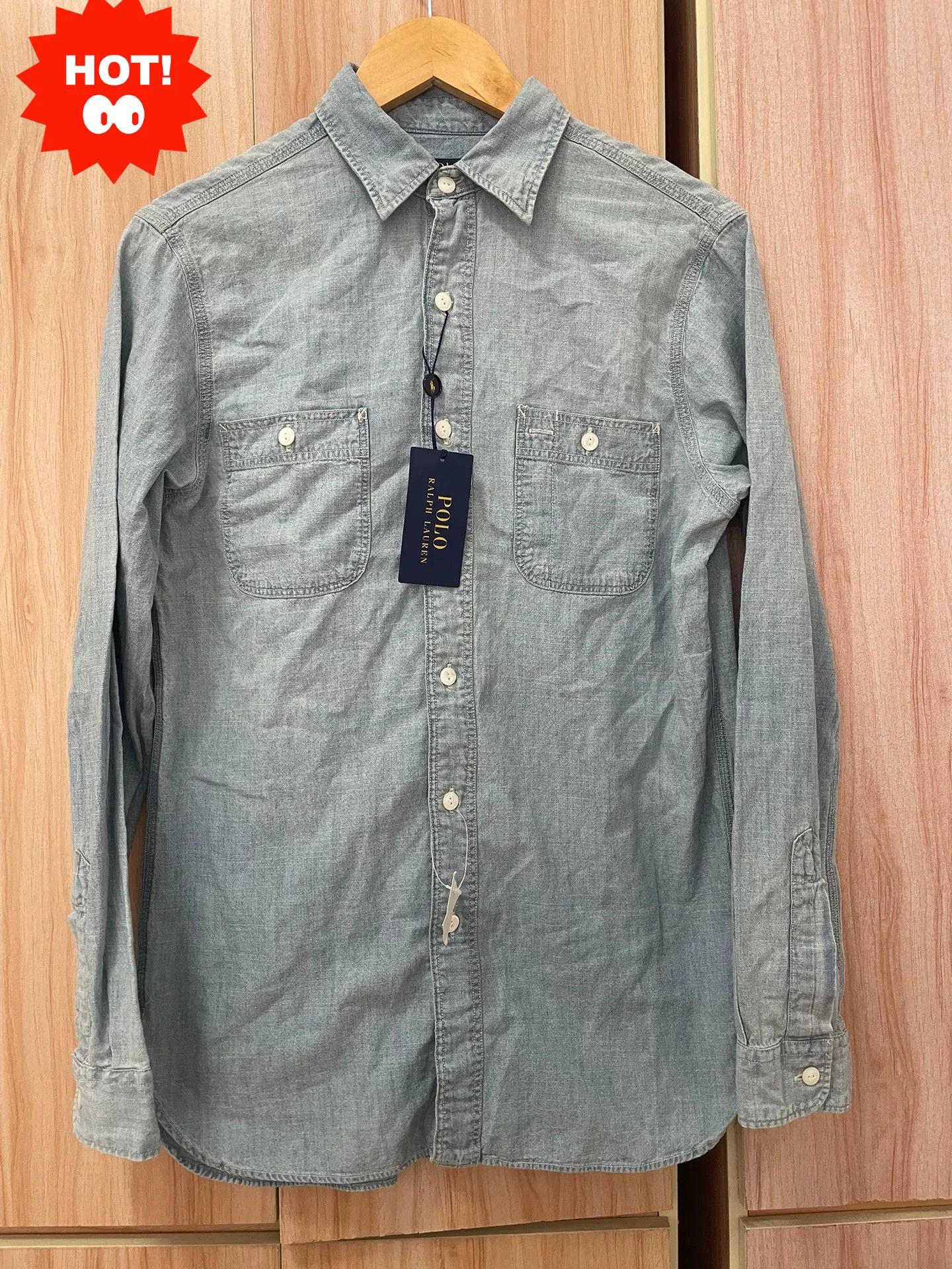 Polo Ralph Lauren Polo Ralph Lauren Denim Shirt Size US M / EU 48-50 / 2 - 1 Thumbnail
