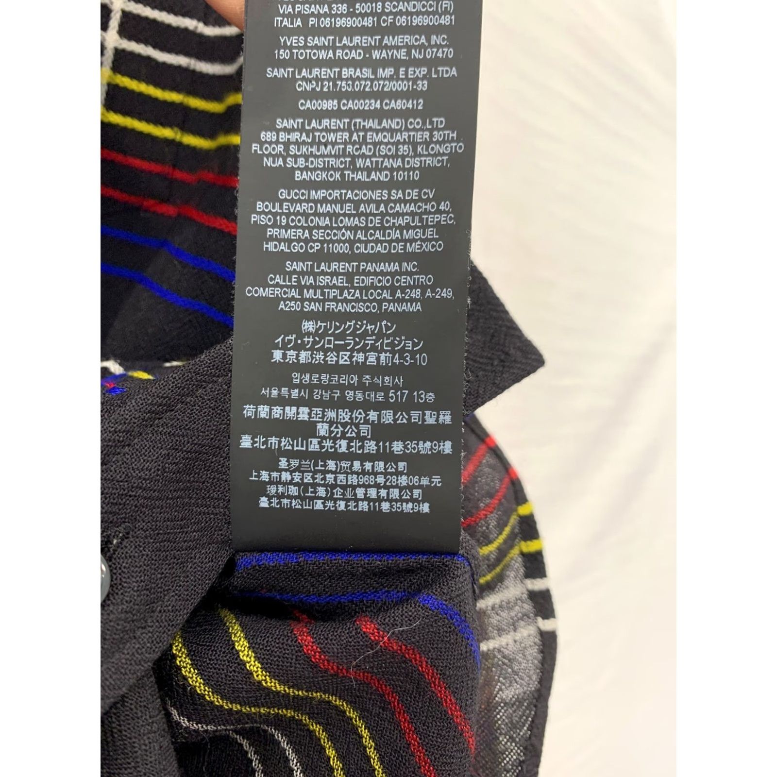 Yves Saint Laurent SAINT LAURENT PARIS Multi-Color Plaid Flannel Shirt Men 38/15 Button-Up Long Sleeve Made Italy Size US M / EU 48-50 / 2 - 5 Thumbnail