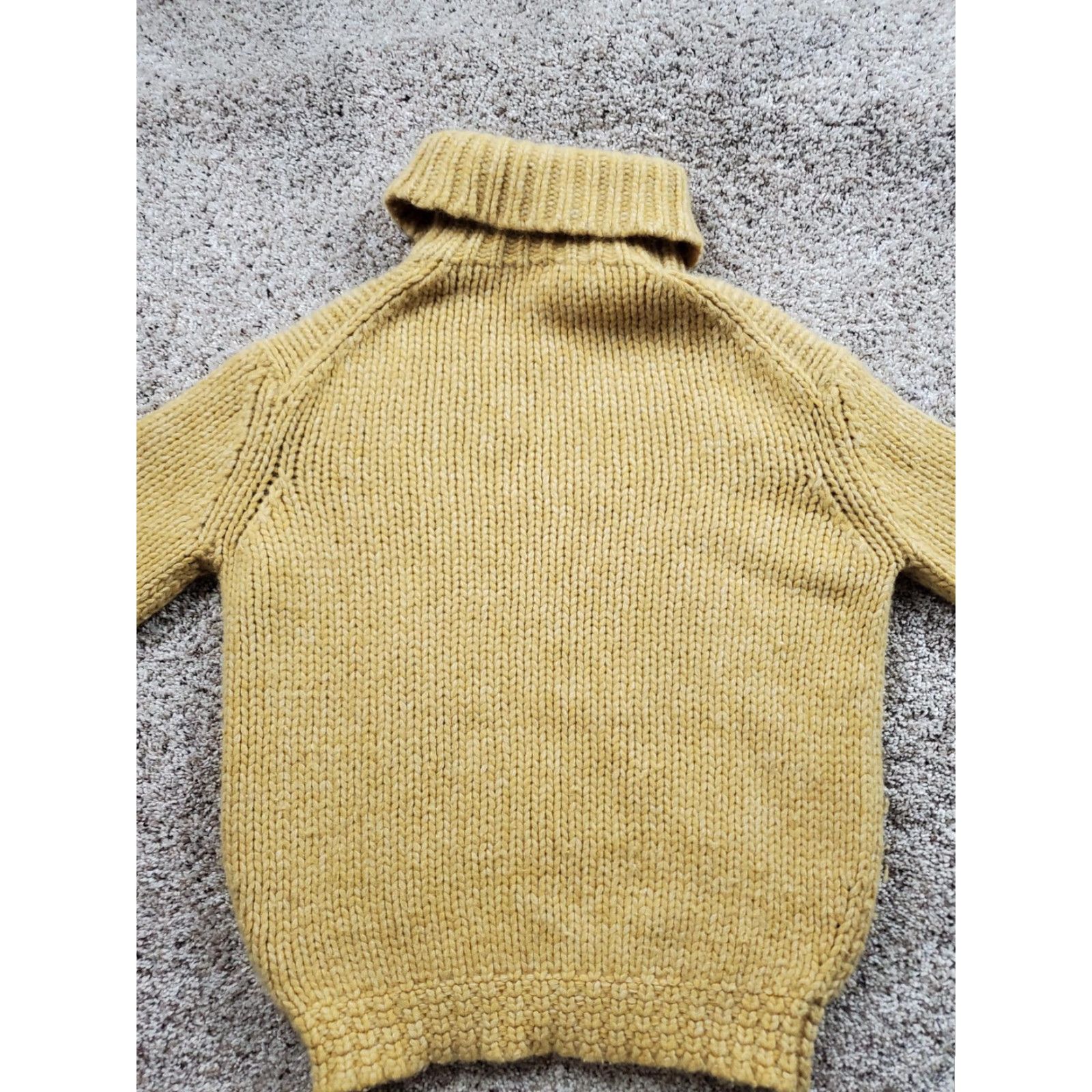 J.Crew J.Crew Sweater Womens Petite Small Turtleneck Lambswool Angora Knit Mustard Size S / US 4 / IT 40 - 7 Thumbnail