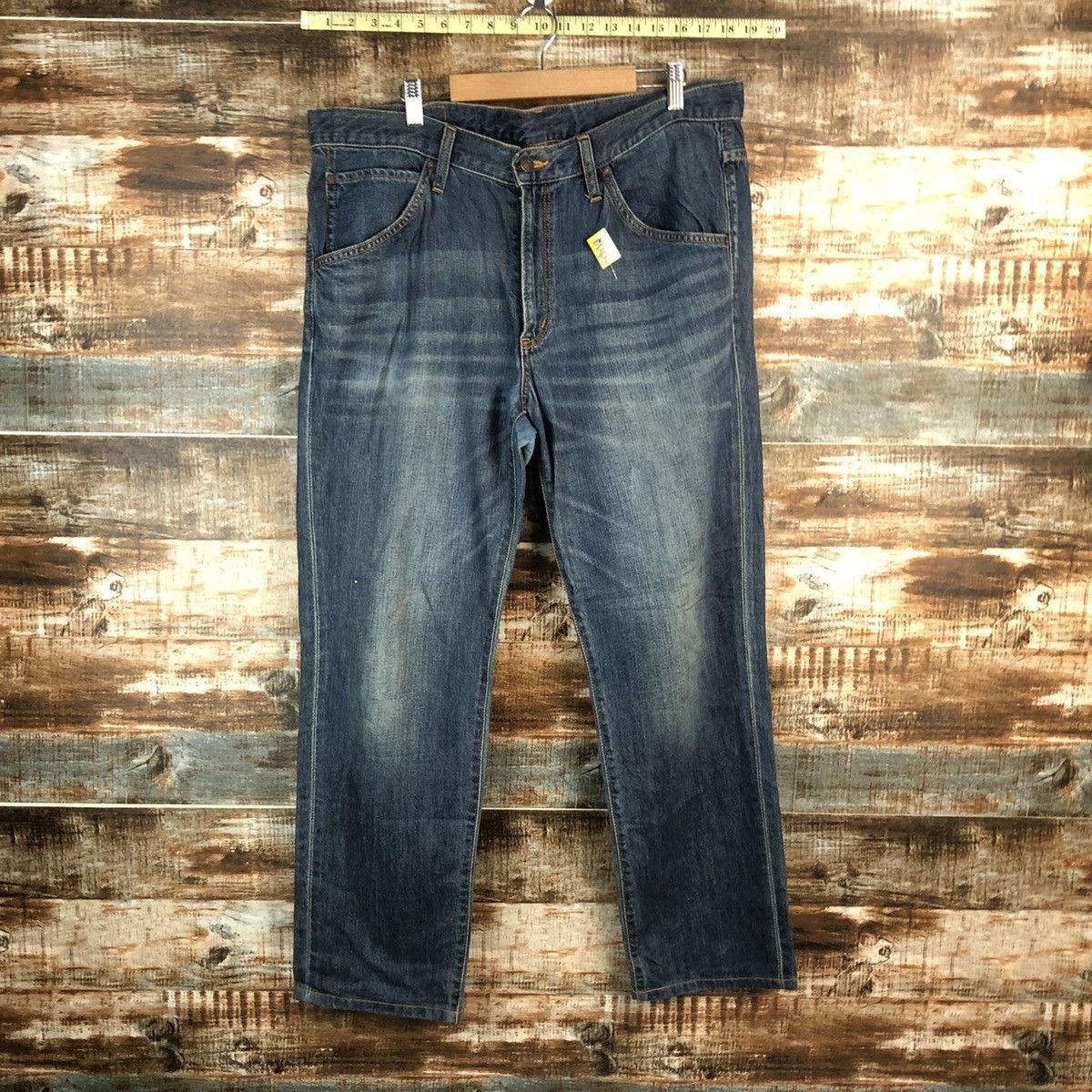 Edwin Edwin japan vintage faded Blue ripped Denim Pants #A1404 Size US 36 / EU 52 - 1 Thumbnail