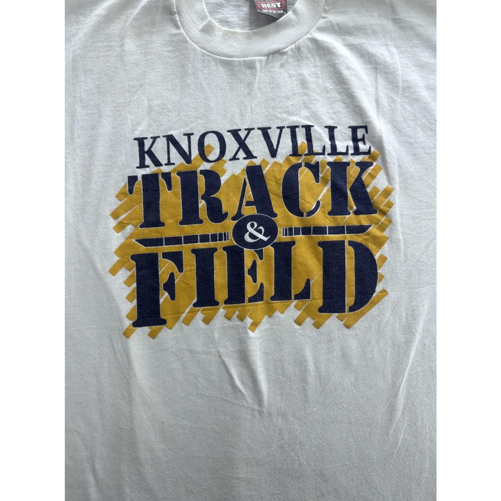 Fruit Of The Loom VINTAGE Knoxville Track & Field Shirt Mens XL Gray Fruit of the Loom 90s Size US XL / EU 56 / 4 - 2 Thumbnail