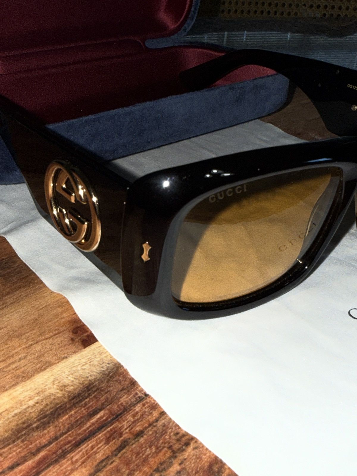Gucci Gucci GG1215S 004 Sunglasses Black Frame Size ONE SIZE - 9 Thumbnail