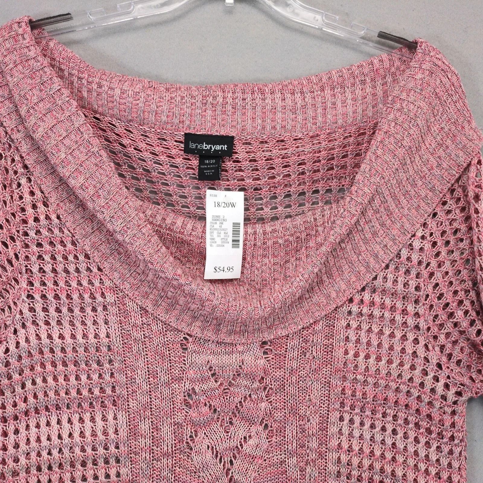 Other Lane Bryant Open Knit Cowl Neck Tunic Sweater Plus Size 18 Size XXL / US 16-18 / IT 52-54 - 8 Thumbnail