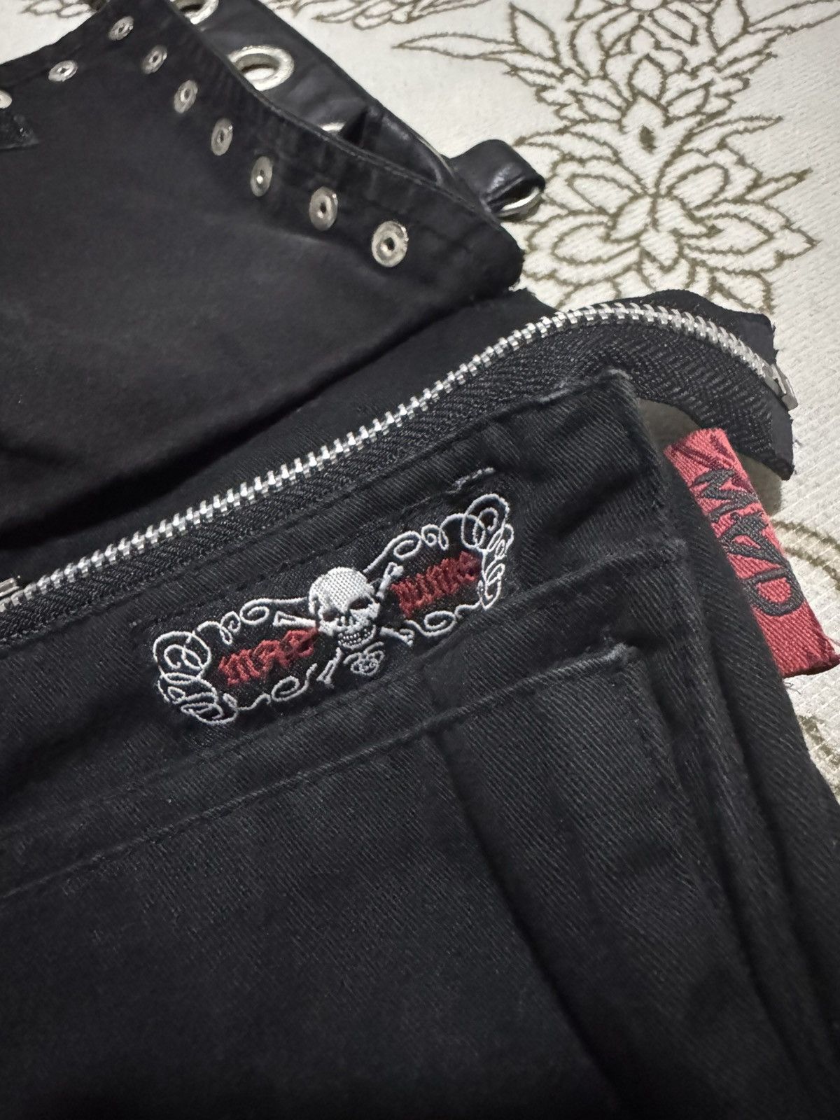 If Six Was Nine × Japanese Brand × Seditionaries GRAILED! Mad Punks Skulls Stud Small Adjustable Bag Size ONE SIZE - 8 Thumbnail