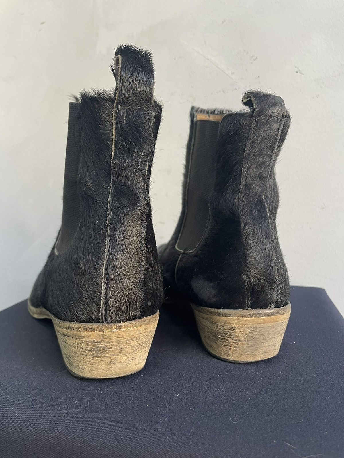 If Six Was Nine Chelsea Boot Horse Leather Ankle real fur Western Shoes Size US 6 / EU 39 - 4 Thumbnail