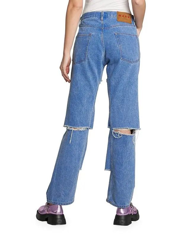 Marni o1y1125 Denim Pant in Blue Size 28" / US 6 / IT 42 - 4 Thumbnail