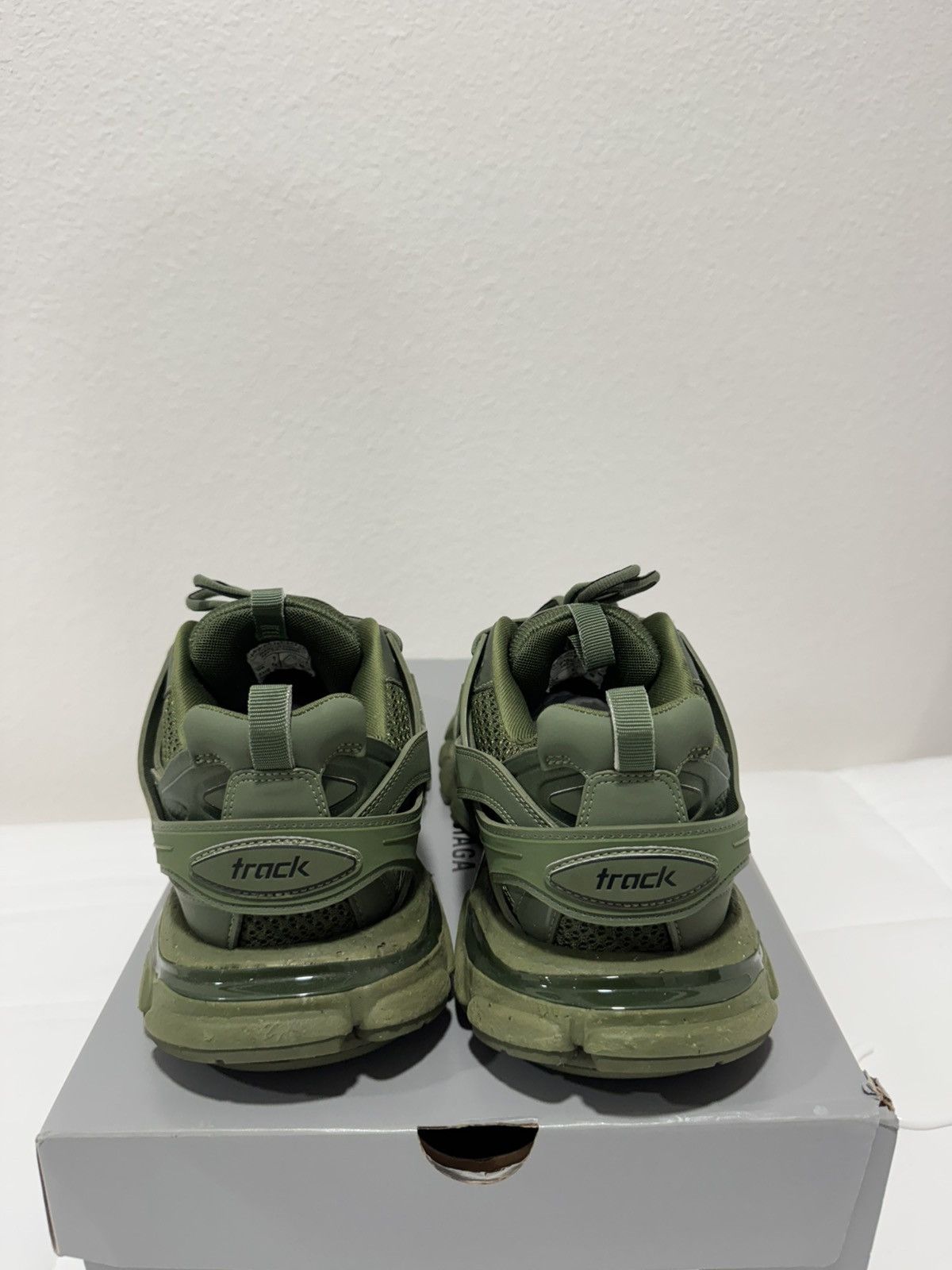Balenciaga Balenciaga Men Track Sneakers in Olive Green Size US 10 / EU 43 - 3 Thumbnail
