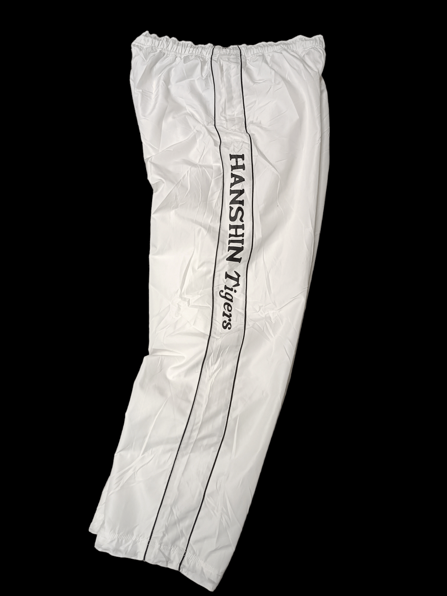image of Jersey x Triple A Baseball Vintage Hanshin Tigers Officials Baseball Stripe Sweatpants in White (Si
