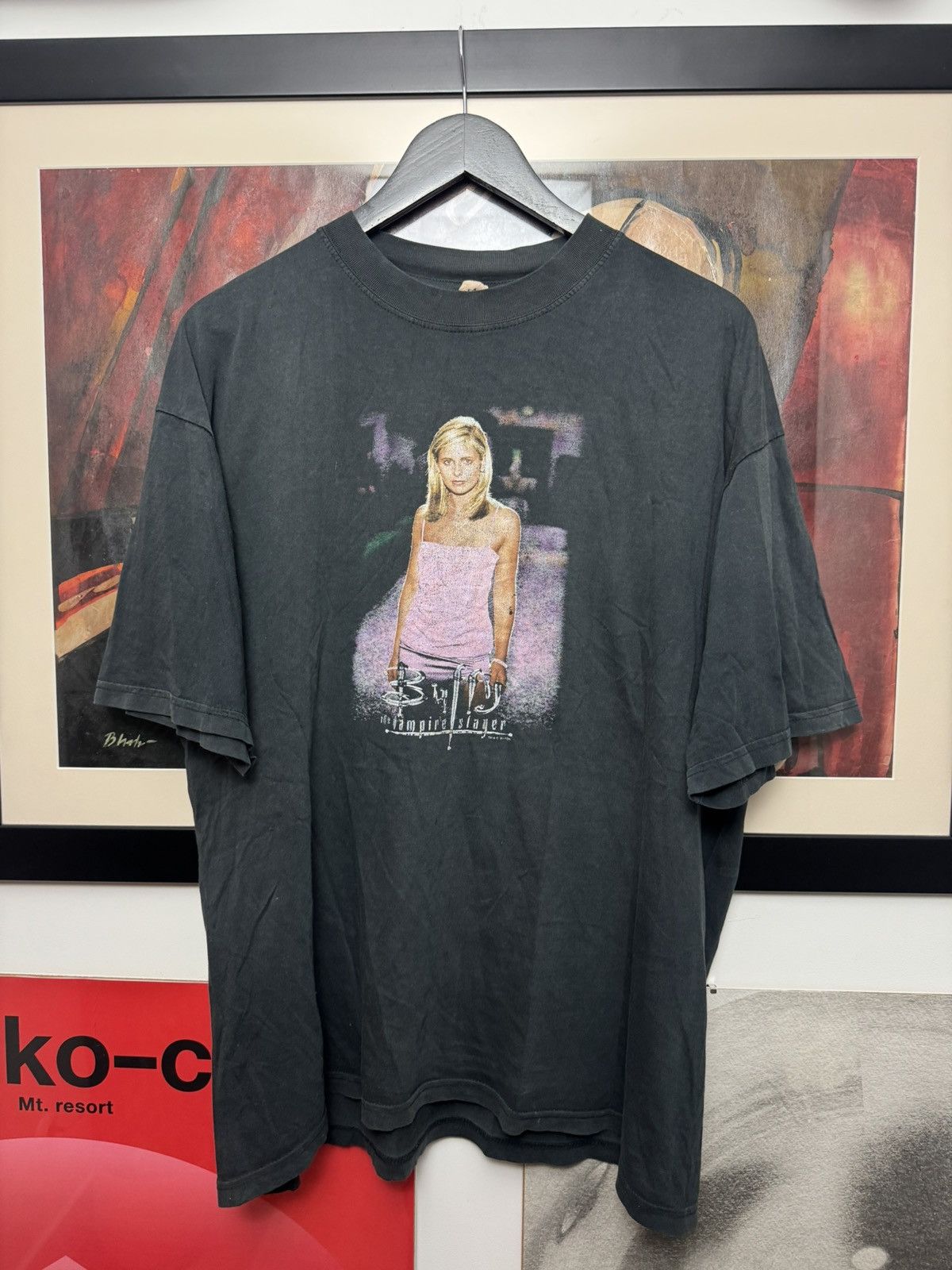 Vintage Vintage 1990s Buffy The Vampire Slayer T-Shirt Movie Rare Size US XL / EU 56 / 4 - 1 Thumbnail