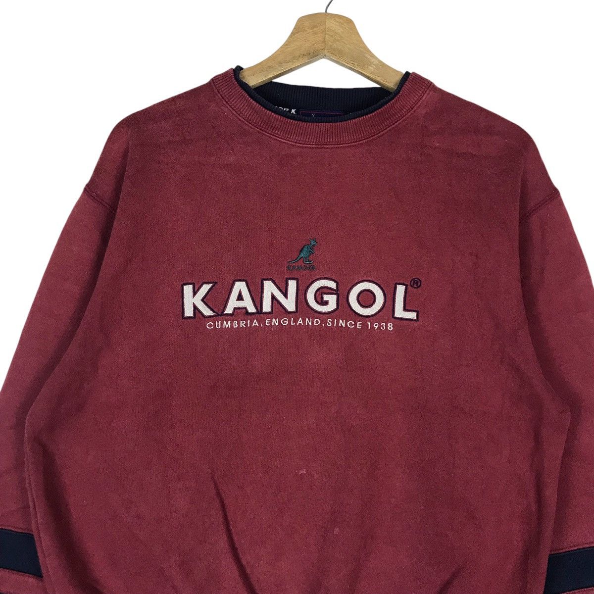 Kangol Vintage Kangol Spell Out Pullover Jumper Sweatshirt Size US M / EU 48-50 / 2 - 2 Thumbnail