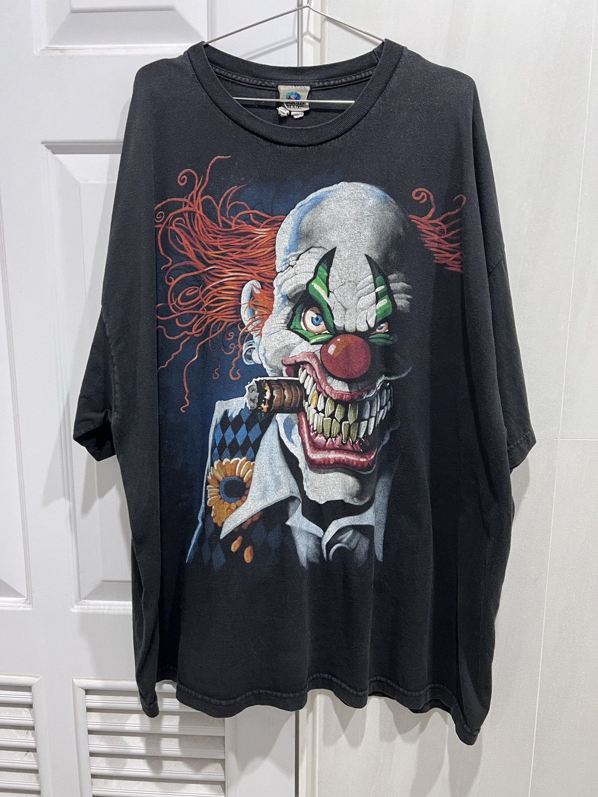 Liquid Blue × Vintage Vintage Y2K Liquid Blue Joker Clown Faded 3X Batman Horror Size US XXL / EU 58 / 5 - 2 Thumbnail