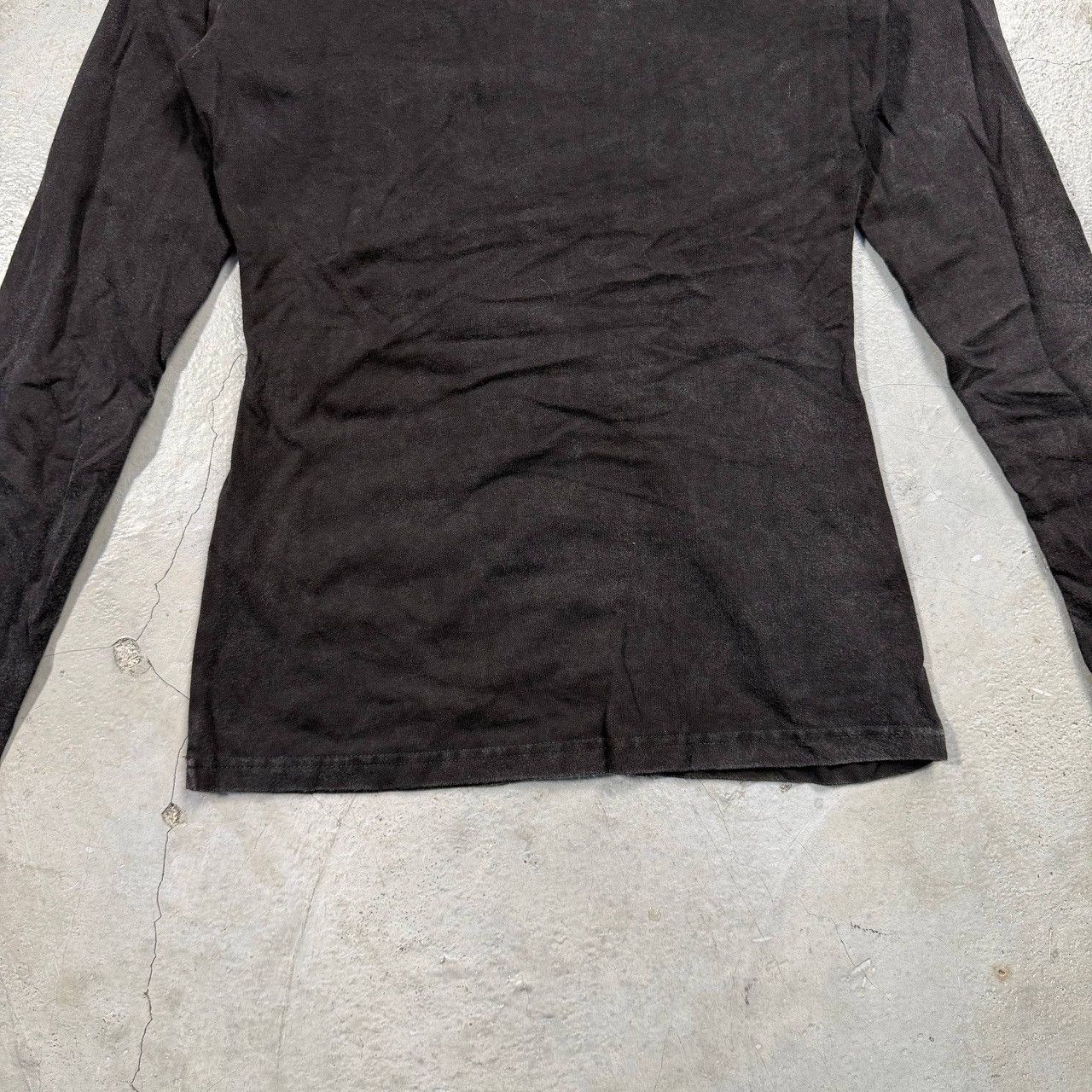 14th Addiction Punk Rave Goth Cyberpunk Mesh Cutout Hooded Top Size M / US 6-8 / IT 42-44 - 10 Thumbnail