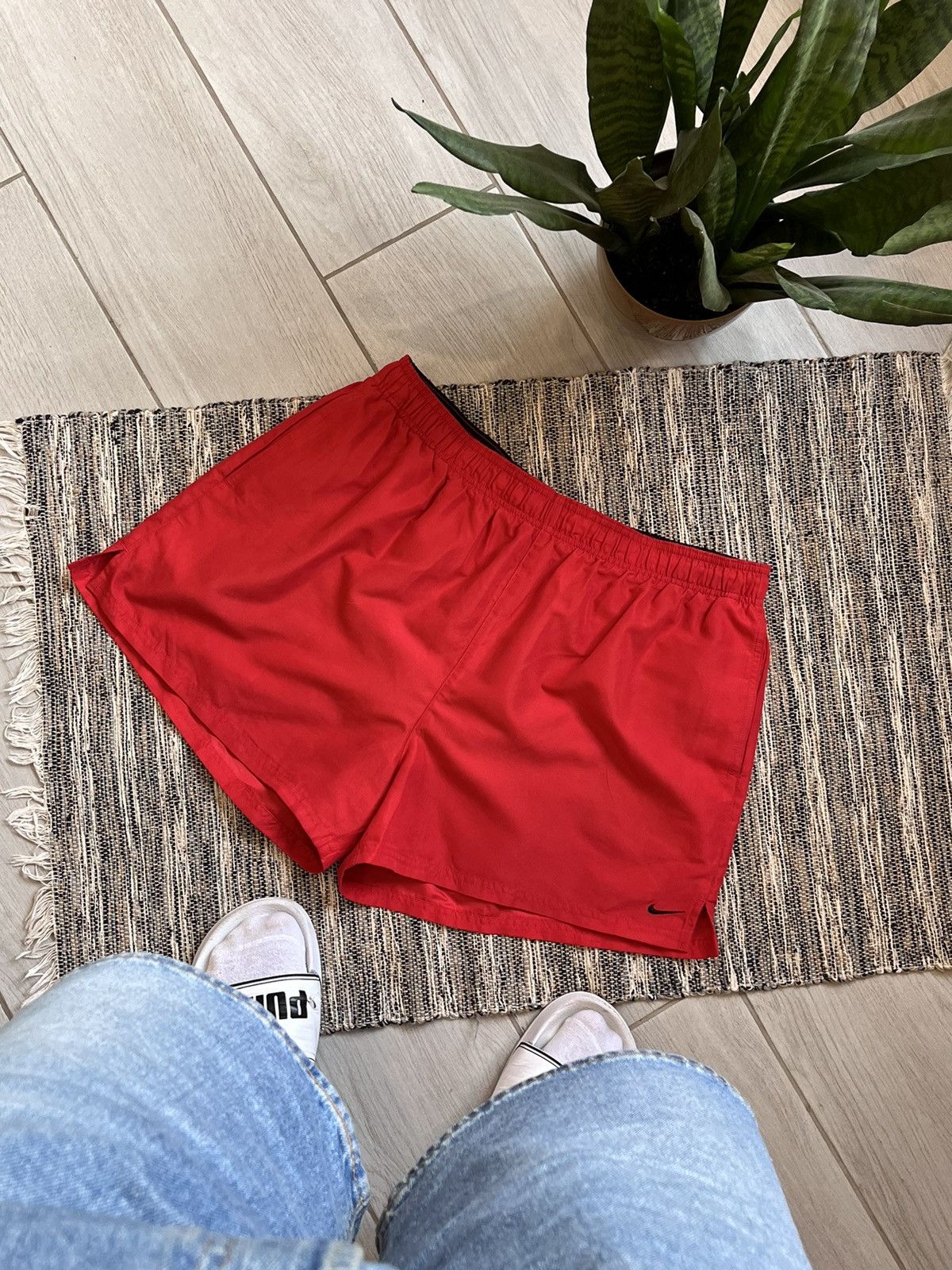 Nike Nike Red Athletic Shorts oversize size XXL Size US 38 / EU 54 - 1 Thumbnail
