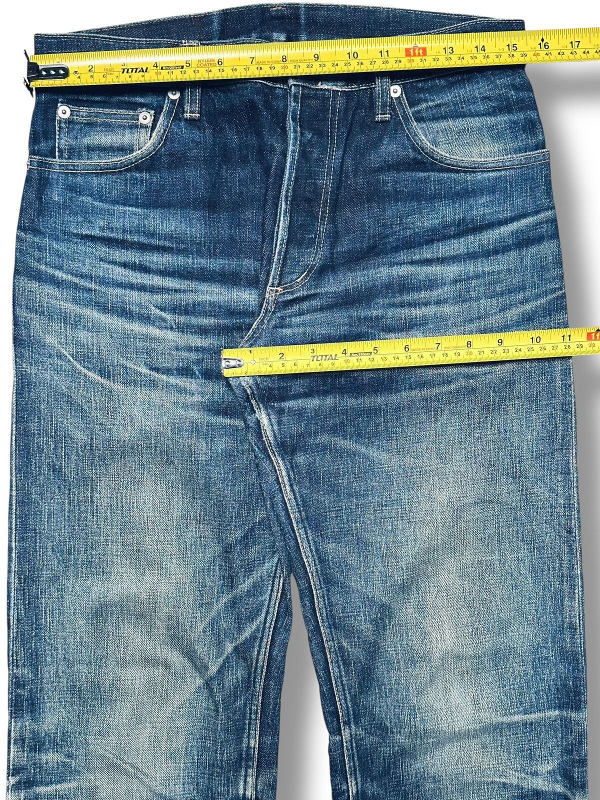Japanese Brand Nagamine Studio x MIDWEST Japanese Selvedge Striked & Faded Size US 31 - 14 Thumbnail