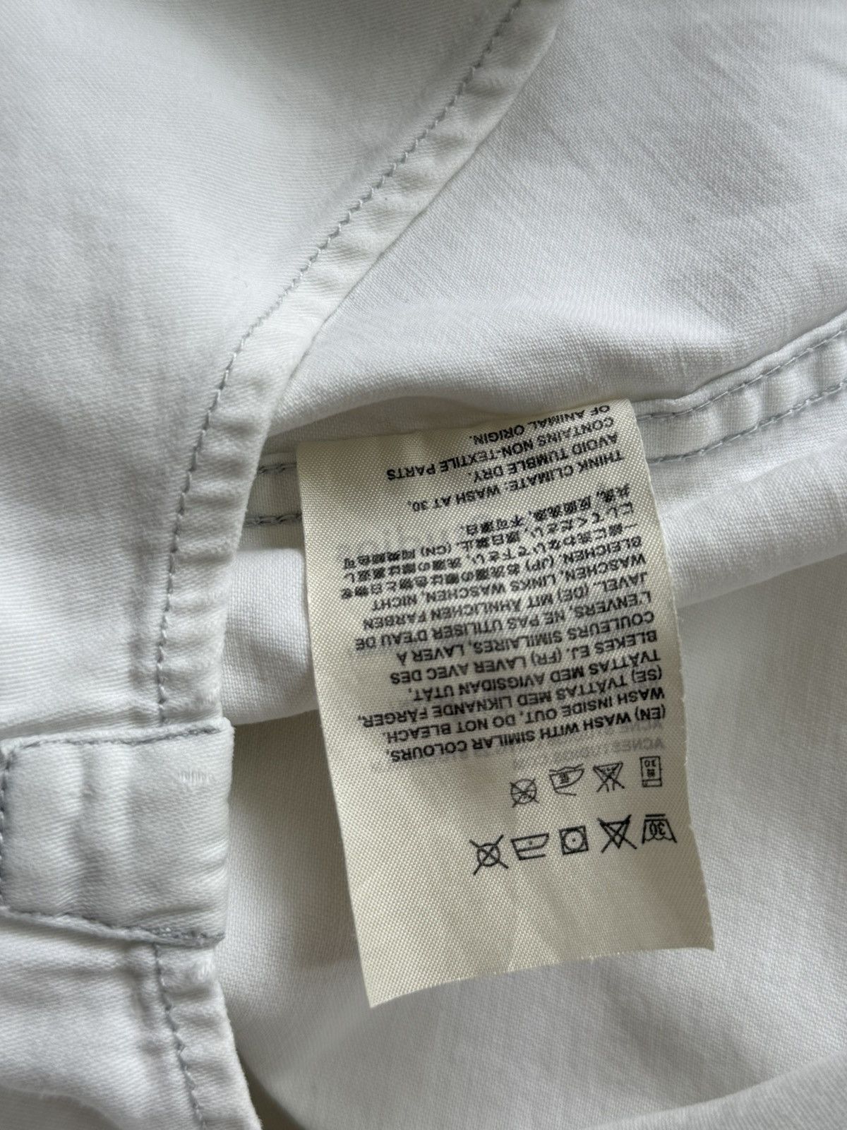 Acne Studios Acne Studios Isherwood den white ls shirt pop classic Size US M / EU 48-50 / 2 - 10 Thumbnail