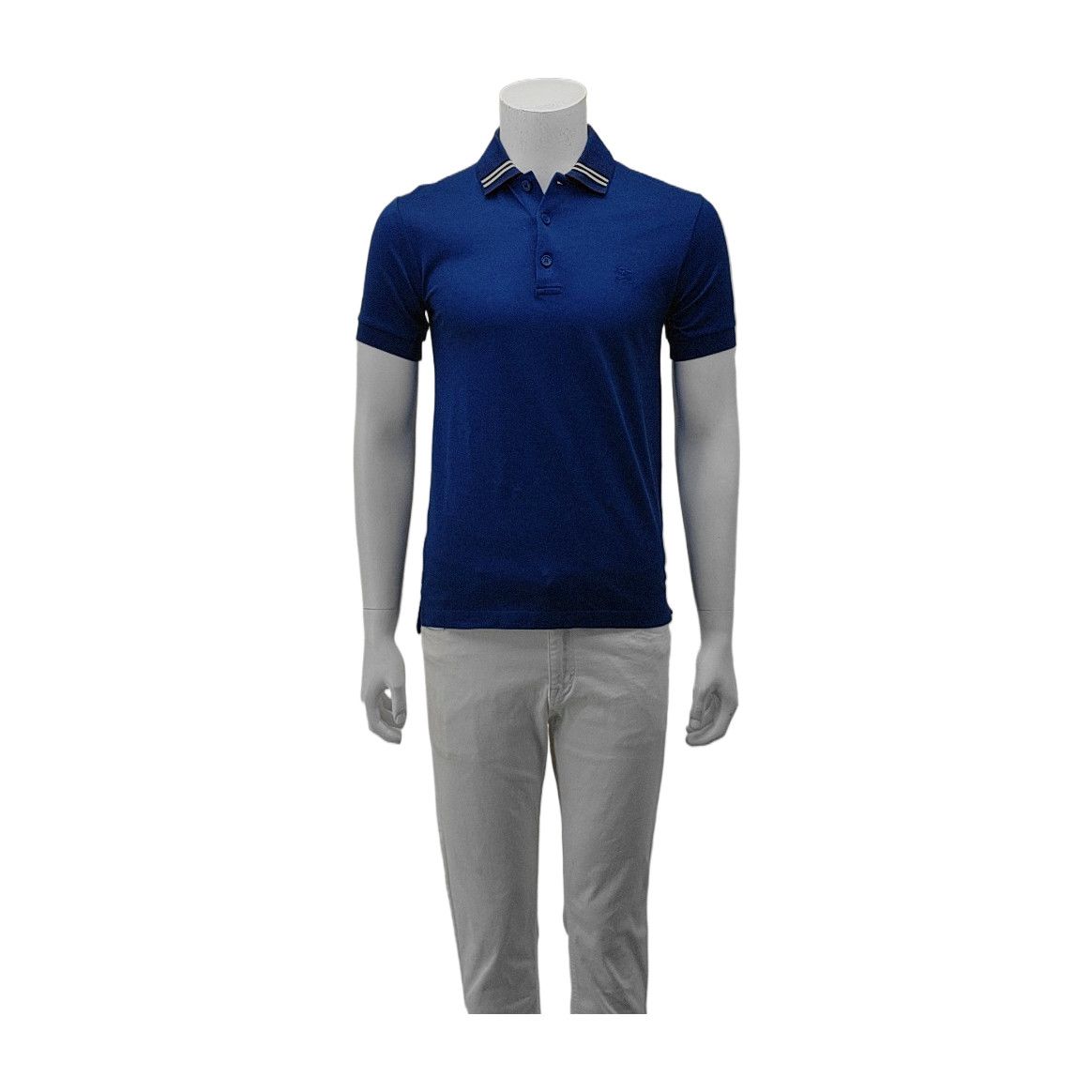 Burberry Burberry Blue Silk Blend Polo Size XS Size US XS / EU 42 / 0 - 1 Thumbnail