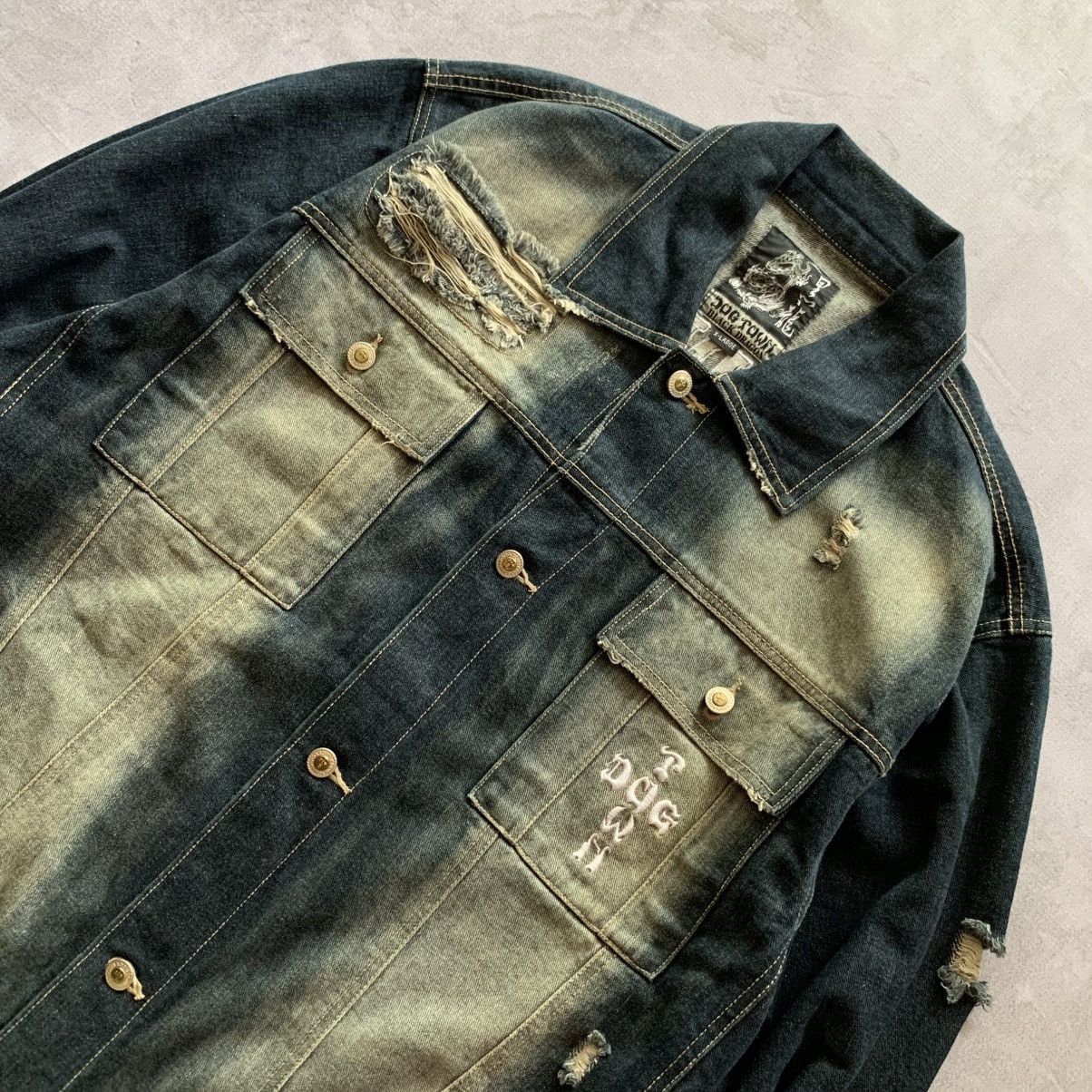 Dogtown Dog Town Black Dragon Denim Jacket Size US XL / EU 56 / 4 - 8 Thumbnail