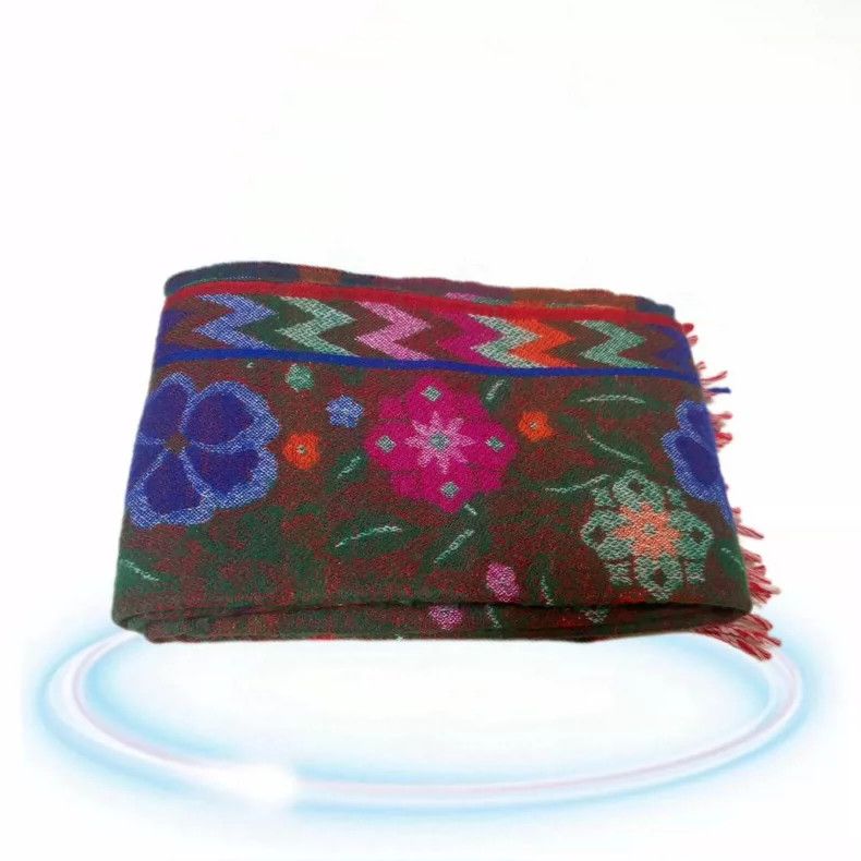 Kenzo KENZO size30*156cm 1980s children's fun cashmere shawl scar Size ONE SIZE - 4 Thumbnail