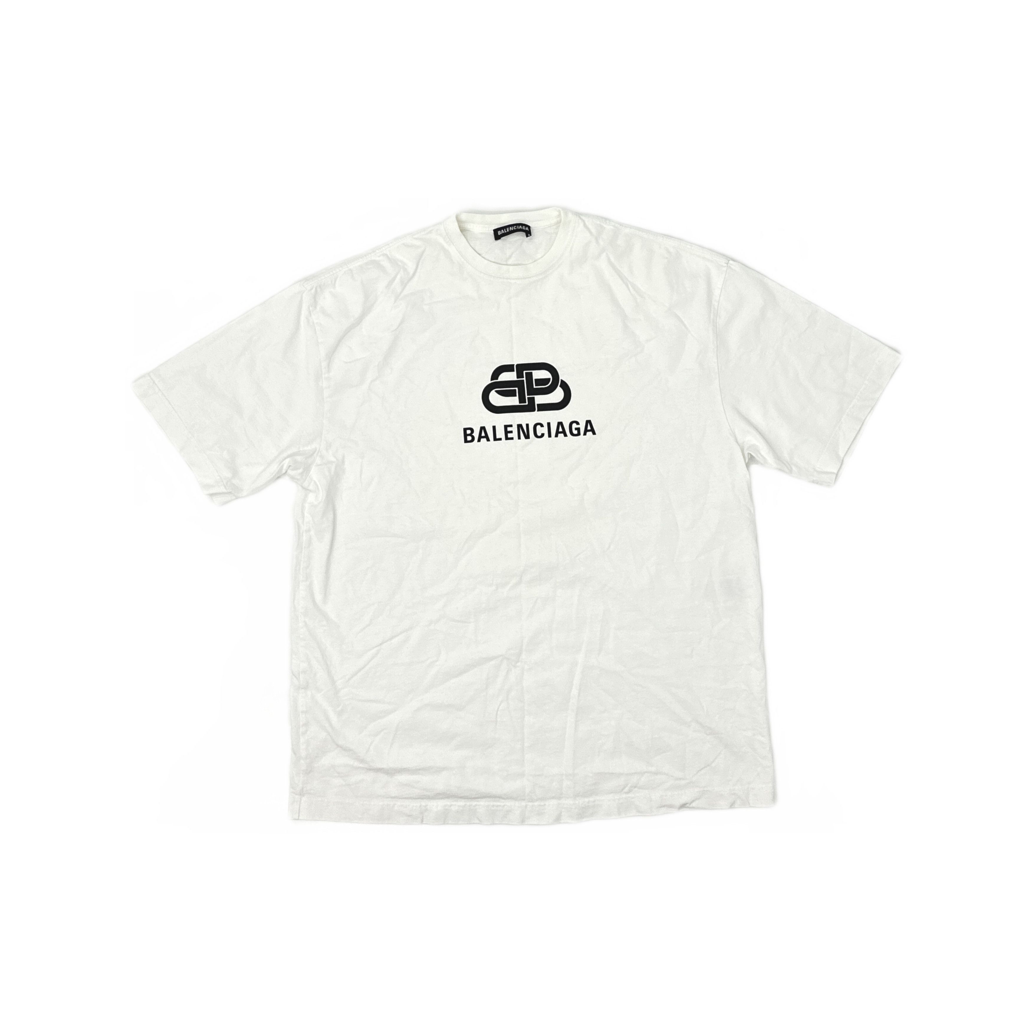 Balenciaga Balenciaga Oversized BB Logo T-Shirt White 100