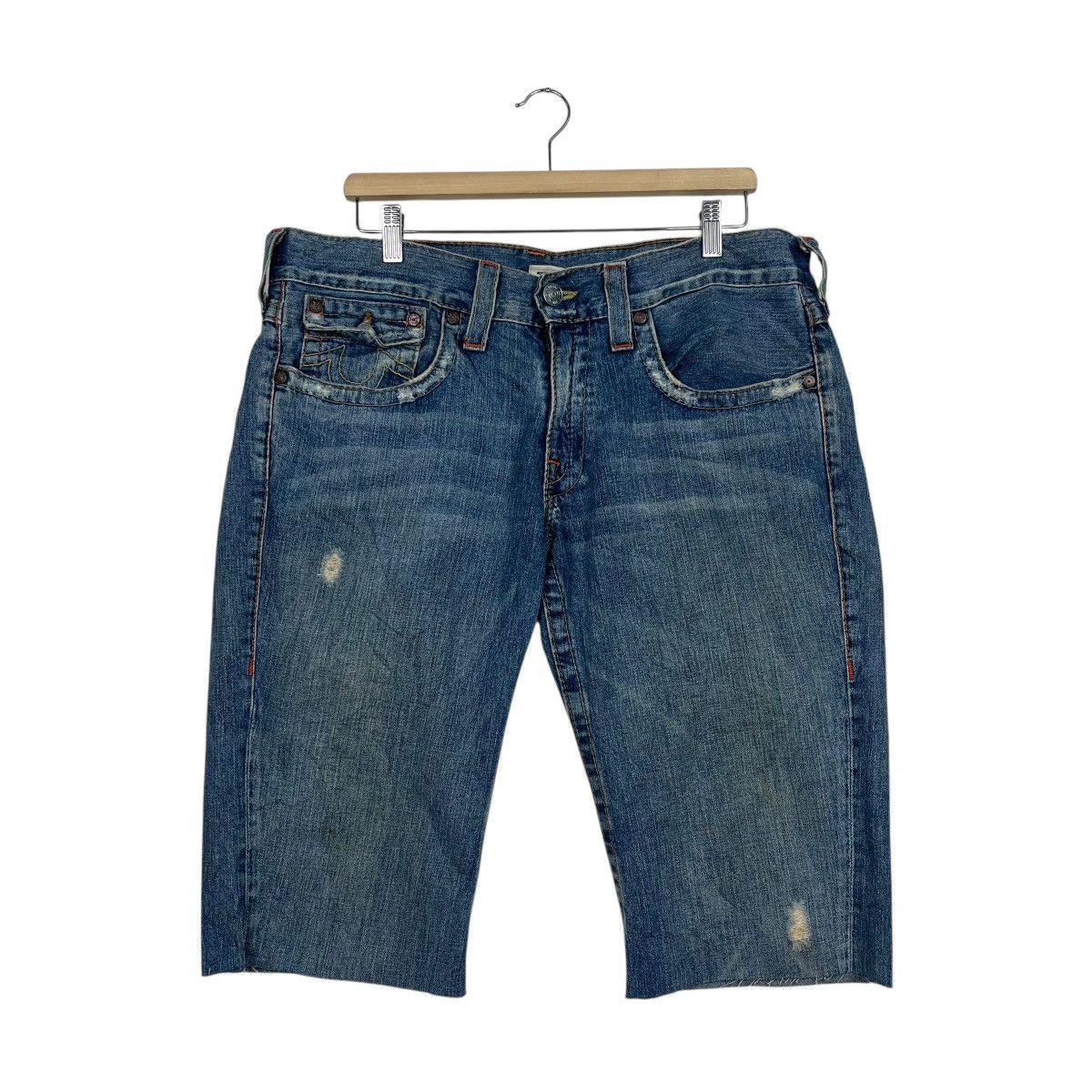 True Religion Vintage True Religion Custom Short Denim Jeans Size US 36 / EU 52 - 1 Thumbnail