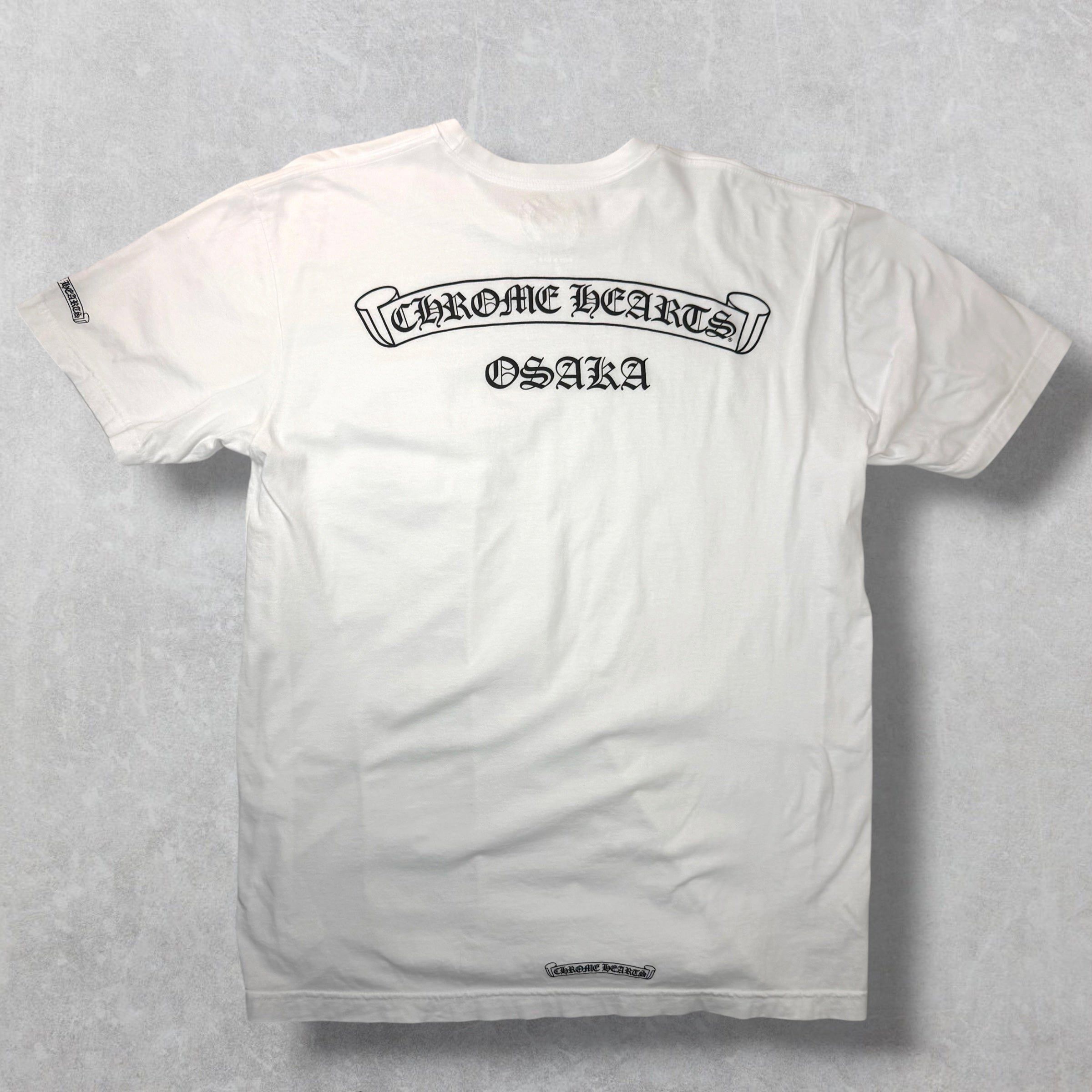 Chrome Hearts Chrome Hearts Osaka Scroll Logo Tee White XL Size US XL / EU 56 / 4 - 1 Thumbnail