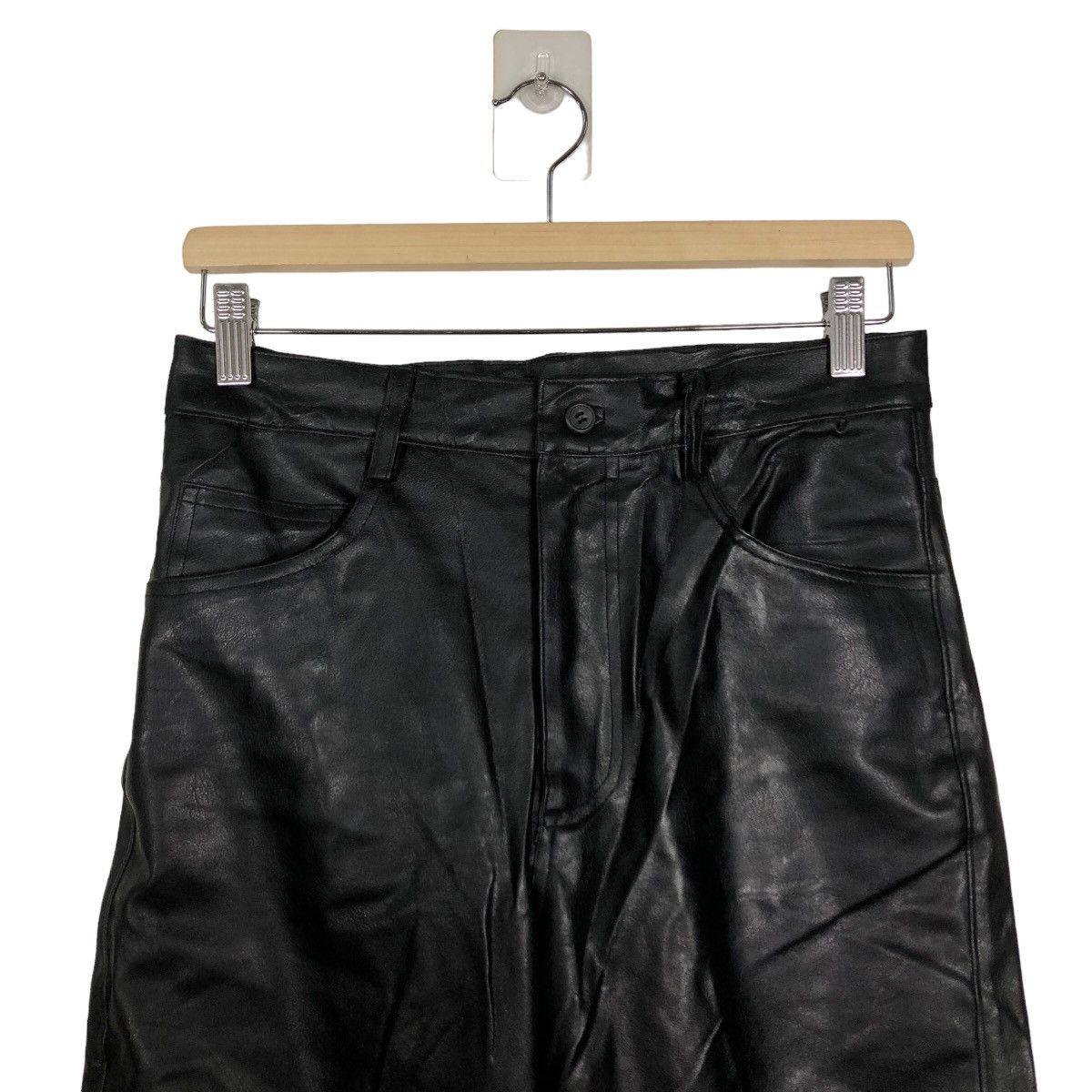 Genuine Leather 🔥90’s Vintage Genuine Leather Pants Fellow Issey Miyake Size US 28 / EU 44 - 3 Thumbnail