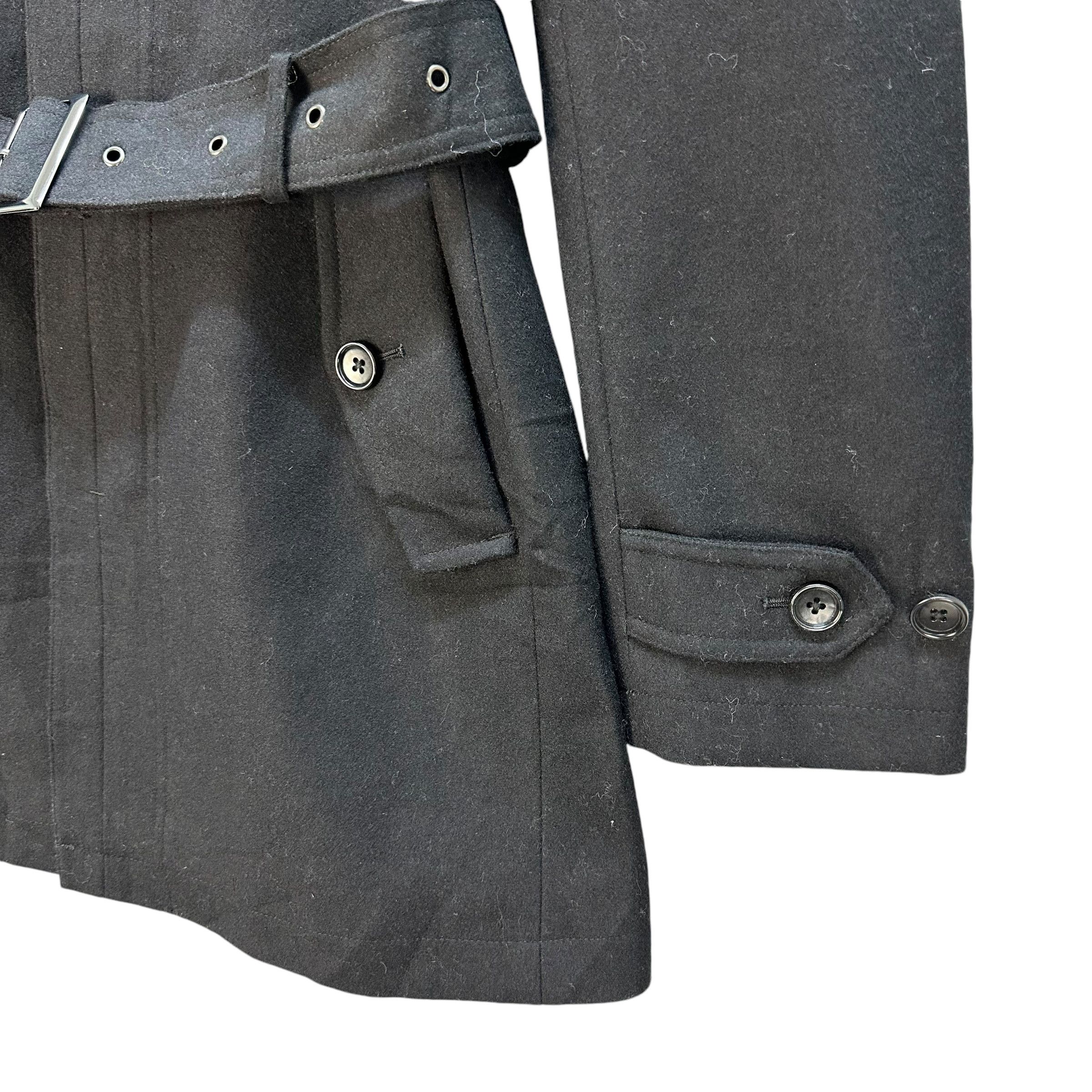 semanticdesign SEMANTIC DESIGN Black Wool Belted Jacket #A53-1223 Size M / US 6-8 / IT 42-44 - 5 Thumbnail